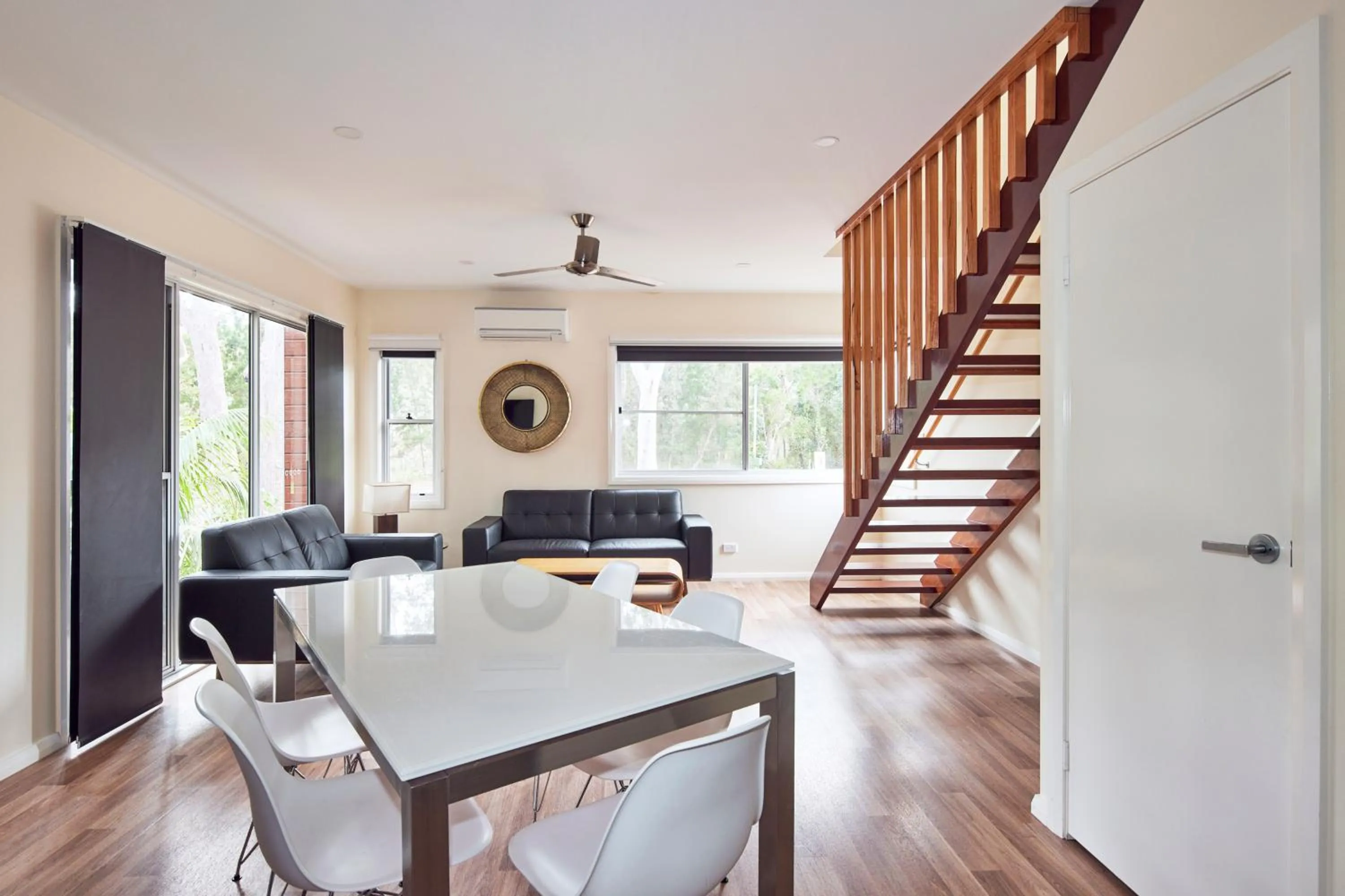 Living room in NRMA South West Rocks Holiday Park