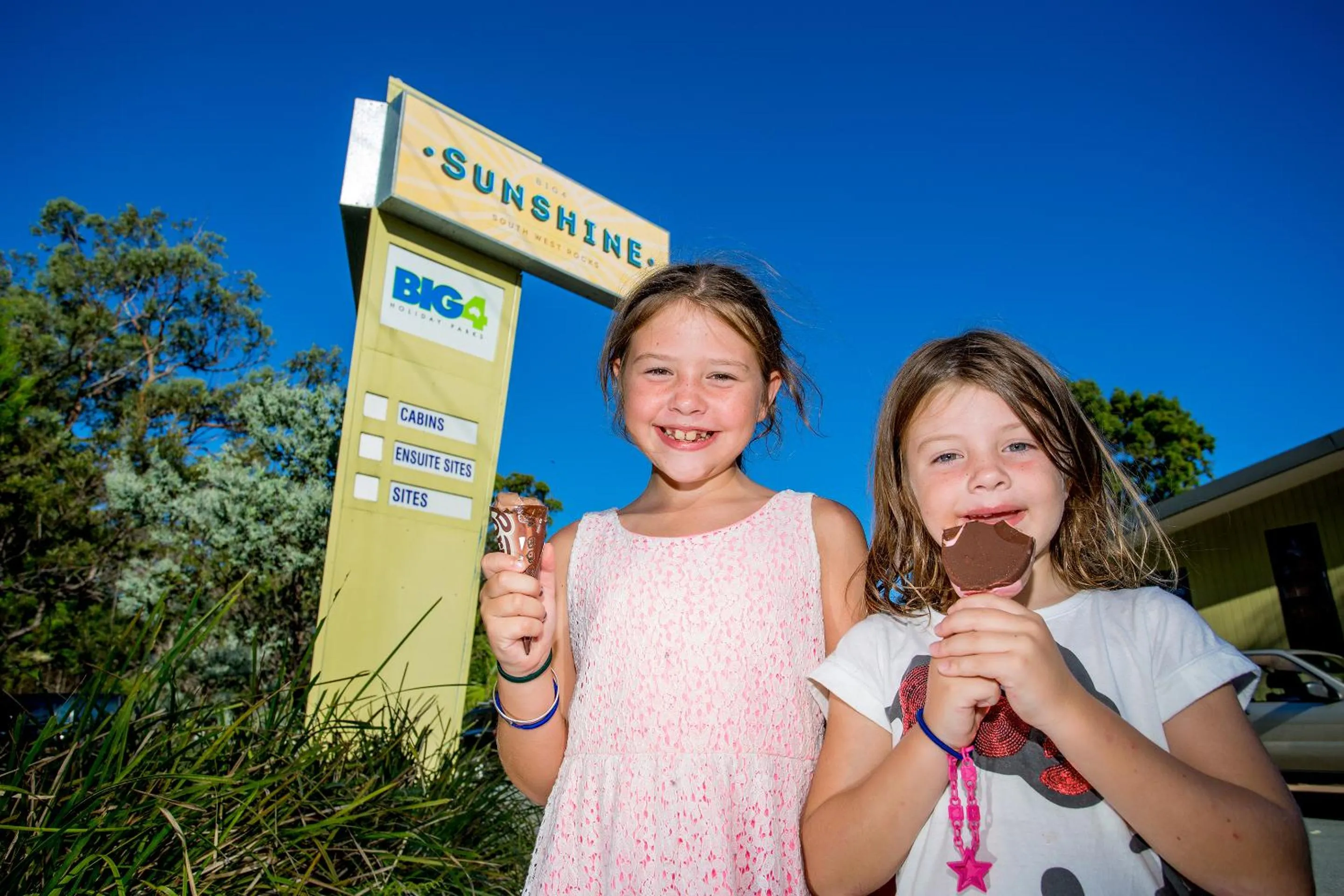 young children in NRMA South West Rocks Holiday Park