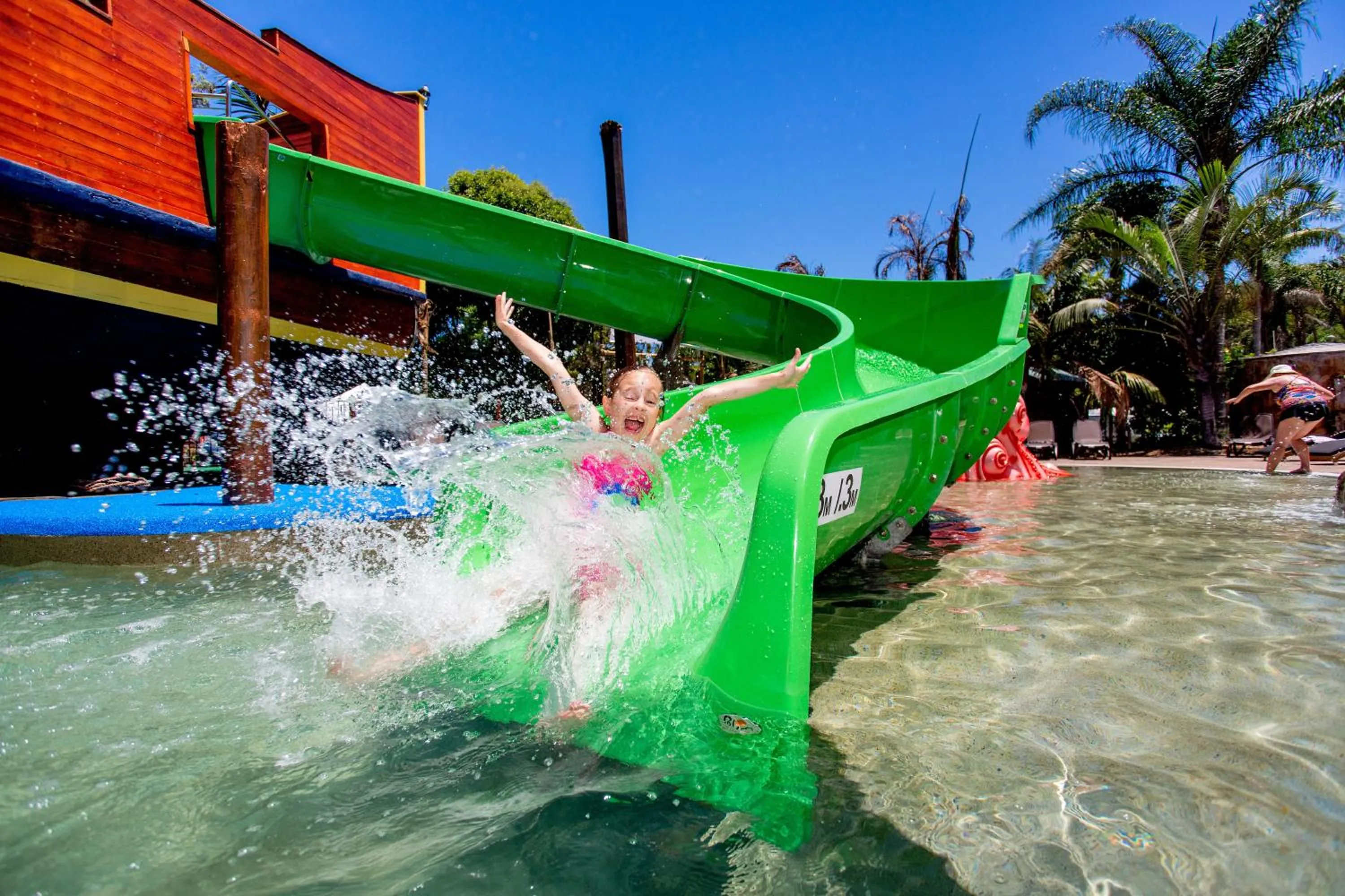 Aqua park in NRMA South West Rocks Holiday Park