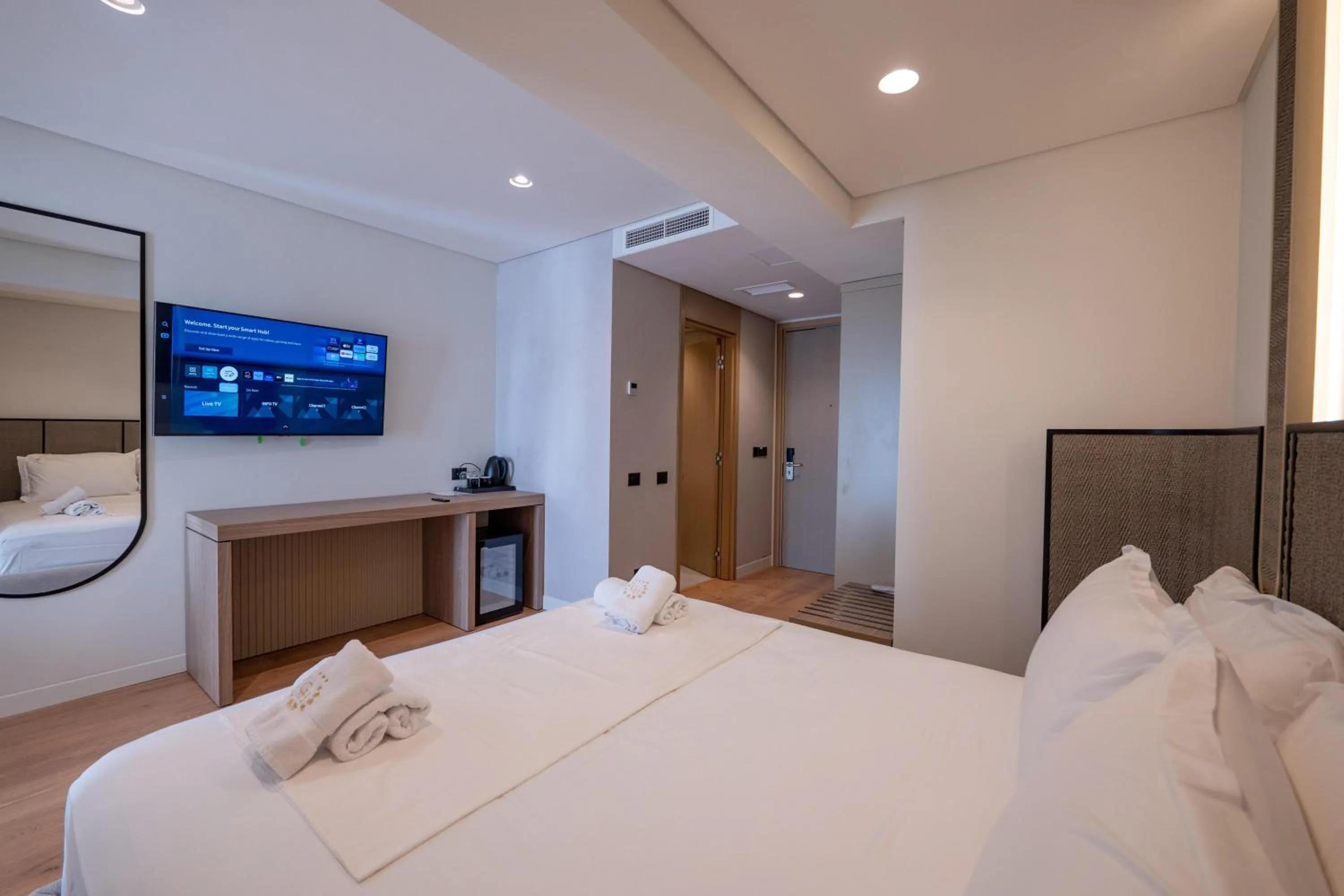 Bed in Grand Hotel Saranda