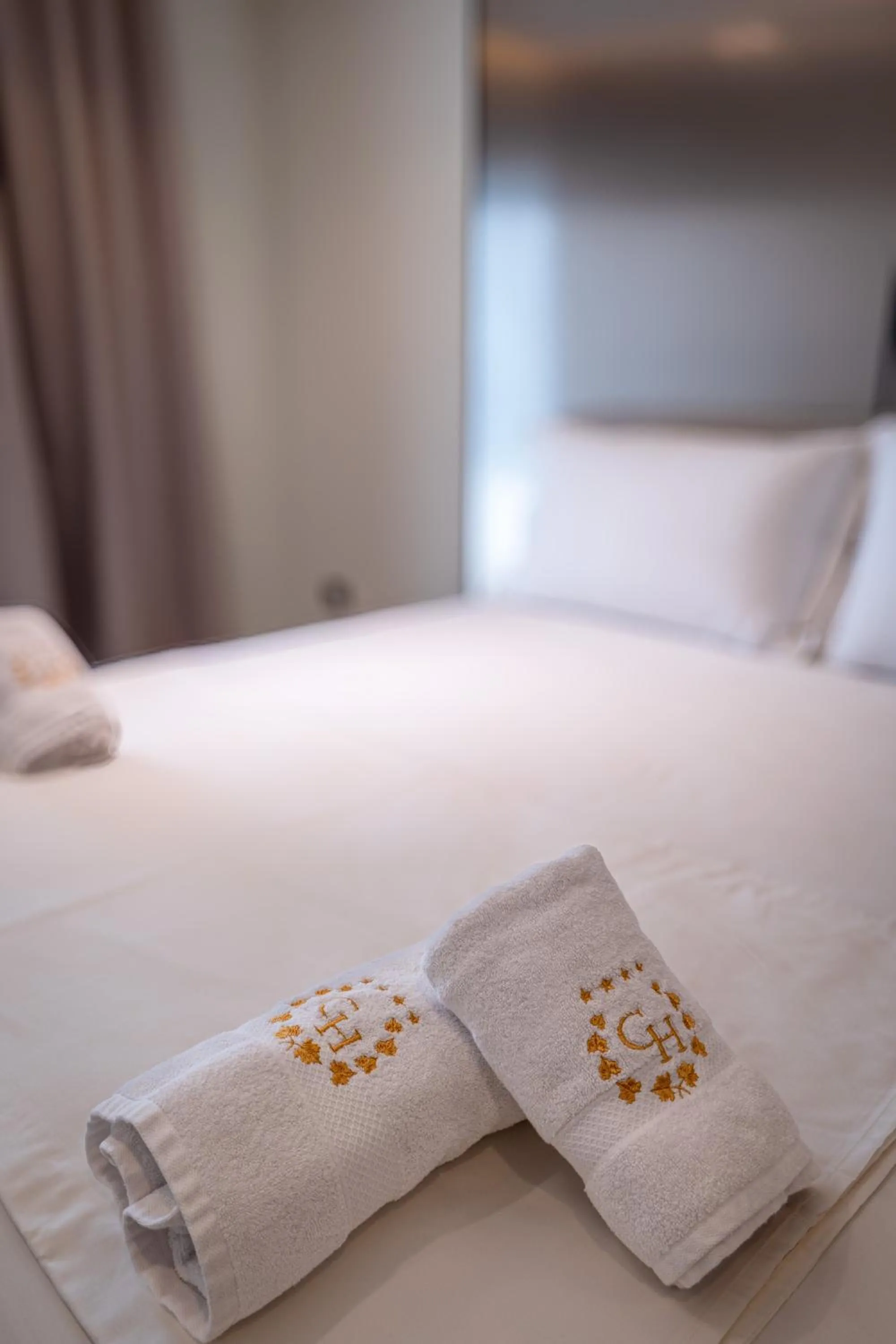 Bed in Grand Hotel Saranda