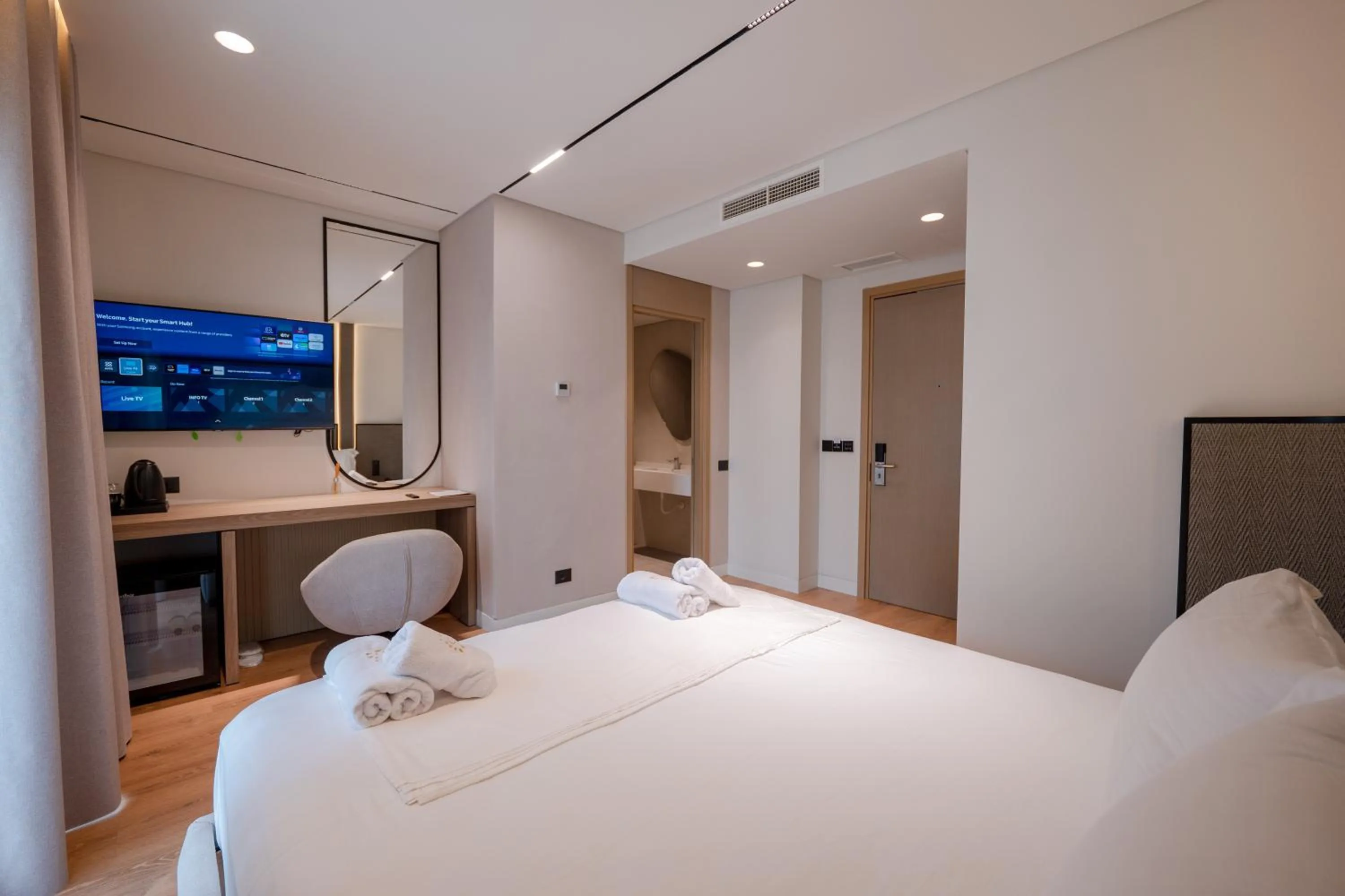 Bed in Grand Hotel Saranda