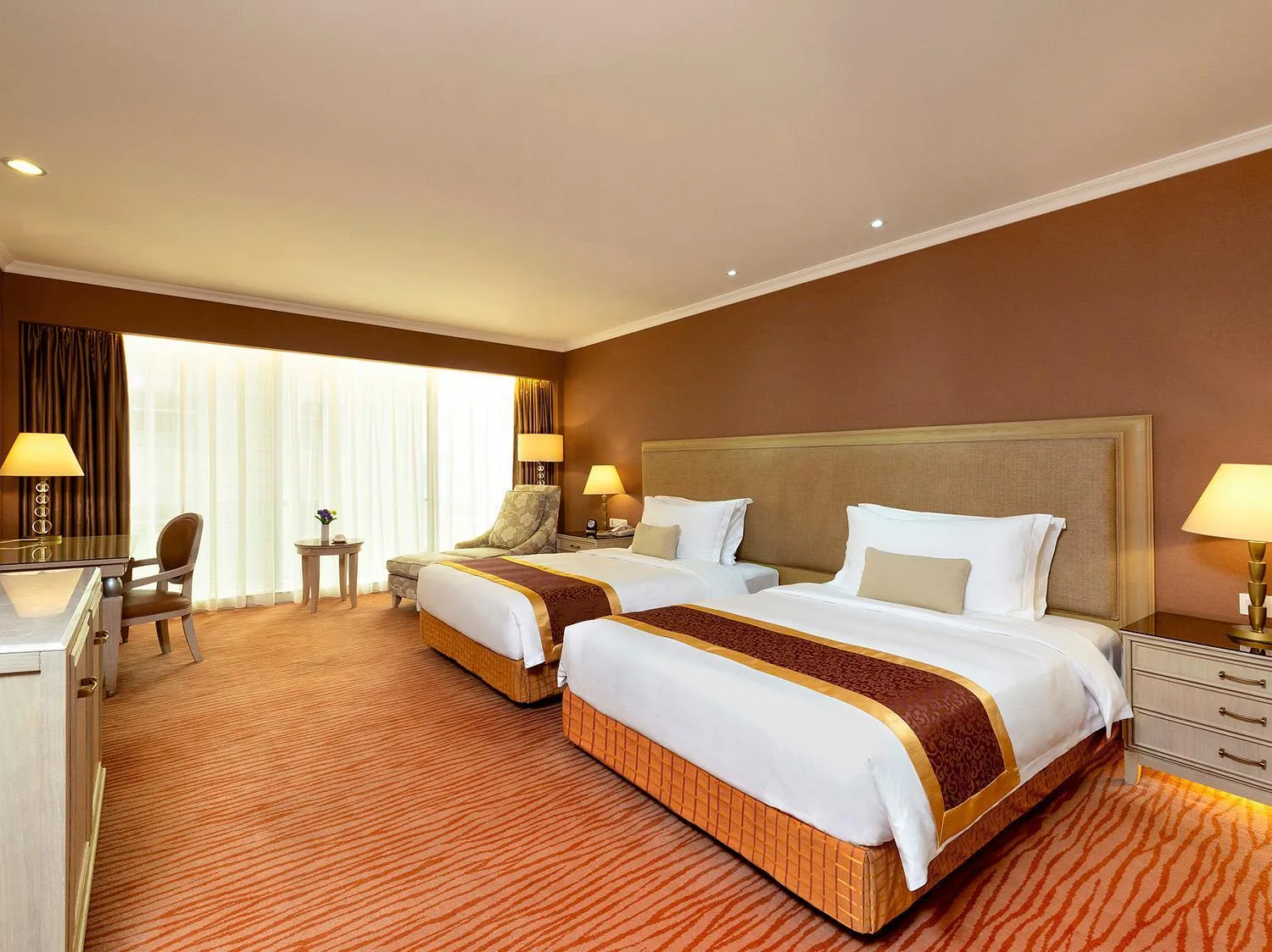Bed in Similan Hotel Zhuhai-Gongbei Port
