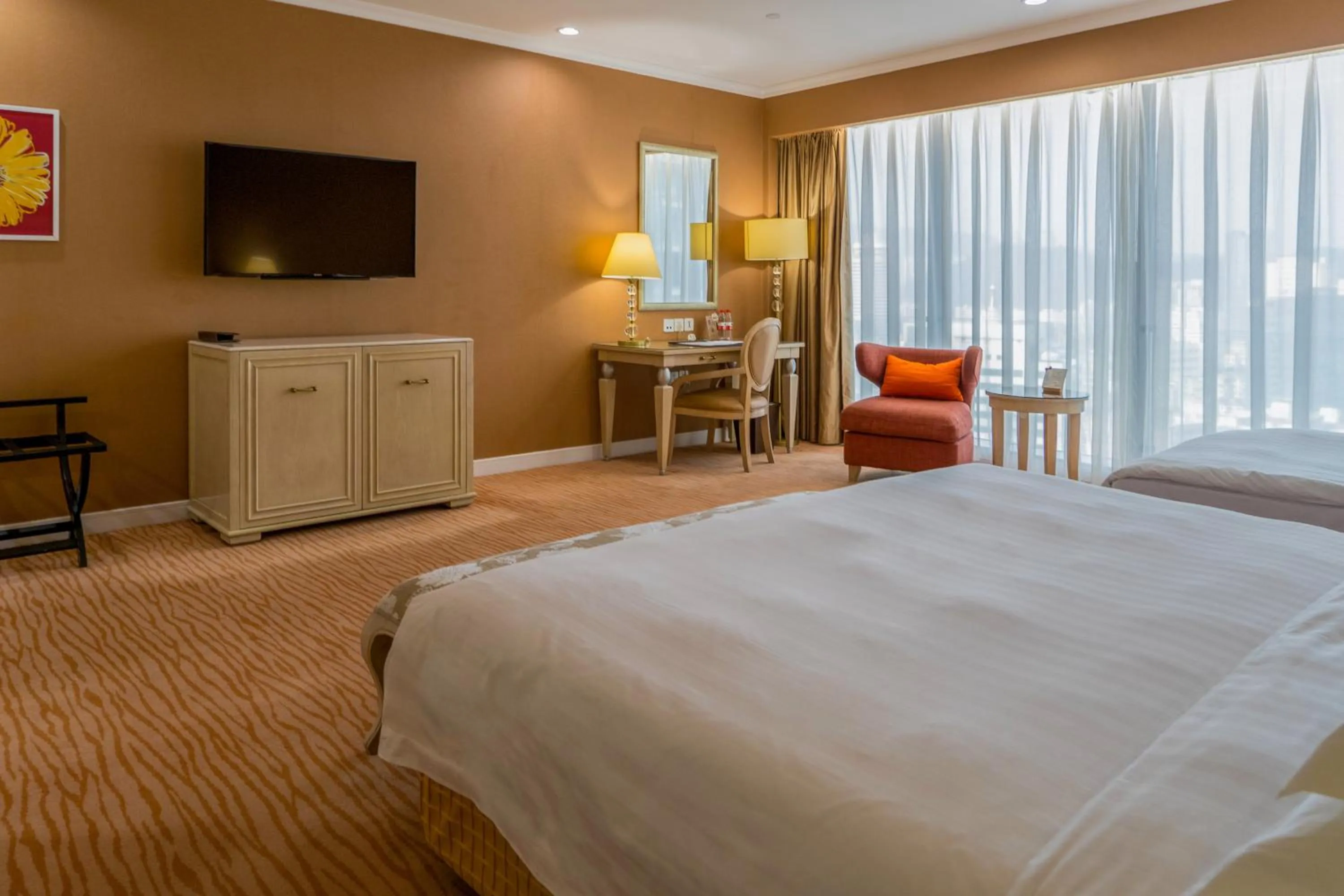 Bed in Similan Hotel Zhuhai-Gongbei Port