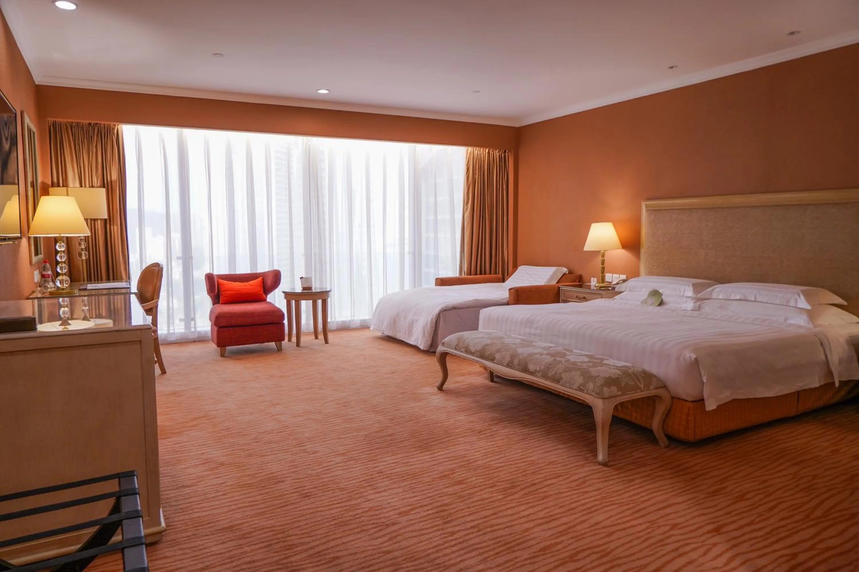 Bed in Similan Hotel Zhuhai-Gongbei Port