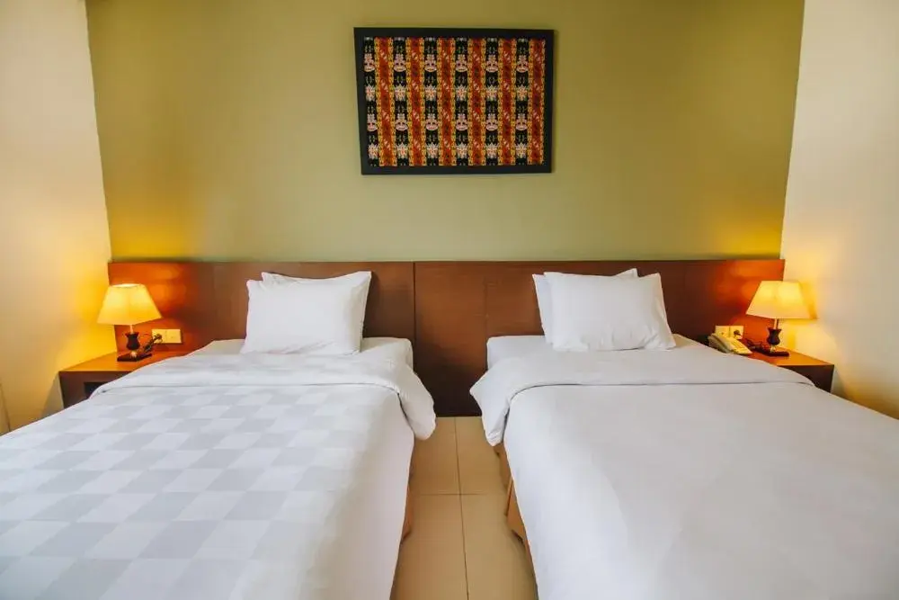 Bed in Hotel Luwansa Palangkaraya Bed in Hotel Luwansa Palangkaraya