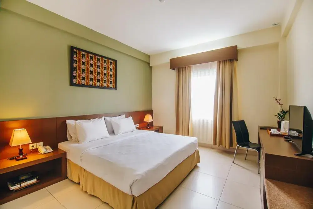 Bed in Hotel Luwansa Palangkaraya Bed in Hotel Luwansa Palangkaraya