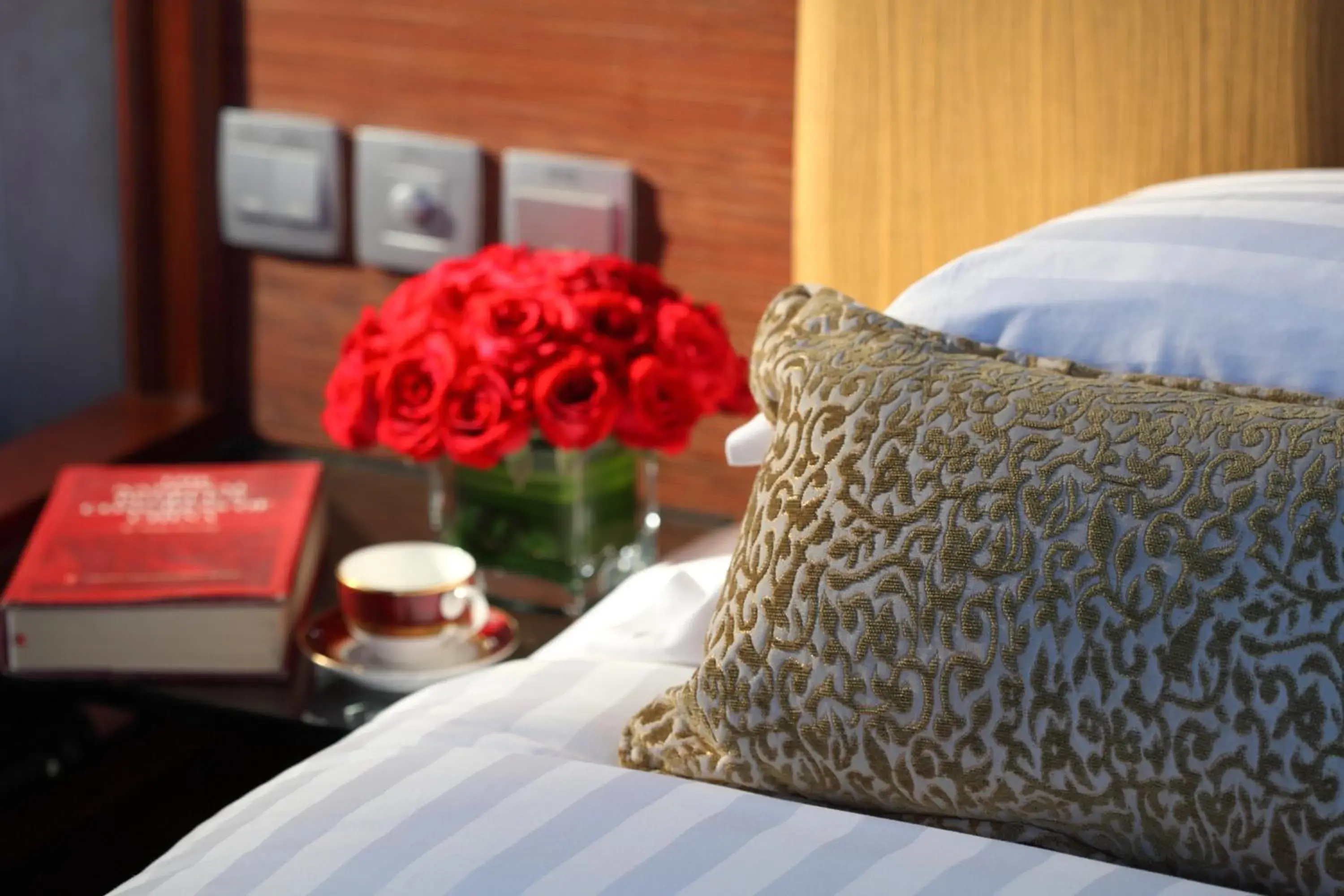 Decorative detail, Bed in Min Zu Hotel Decorative detail, Bed in Min Zu Hotel