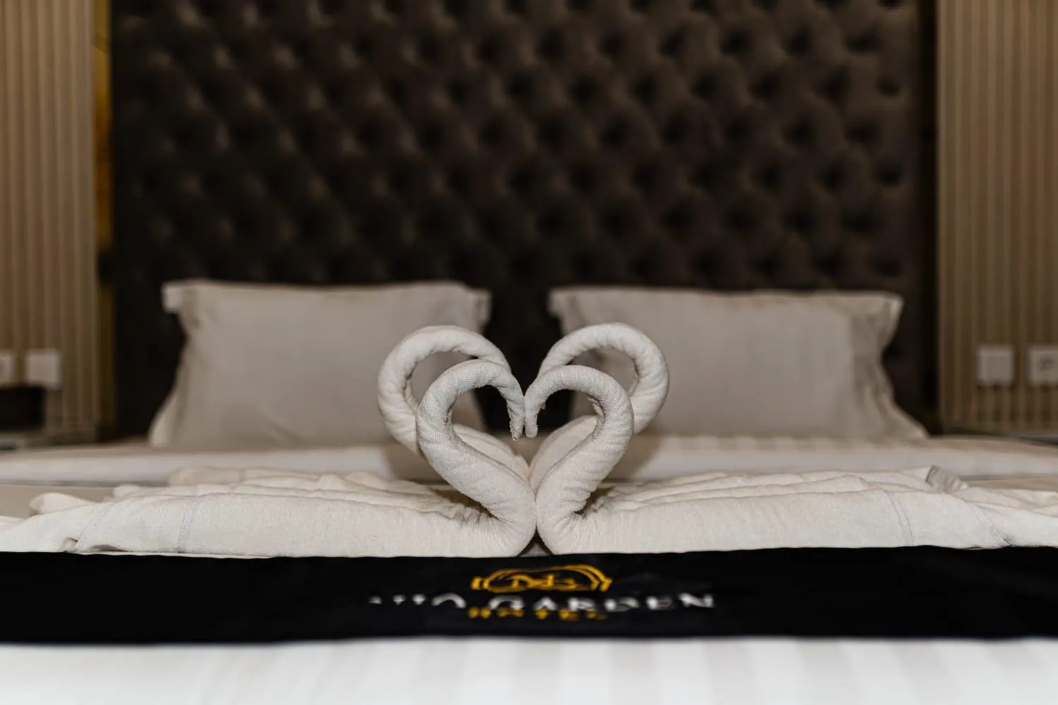 Bed in Nio Garden Hotel