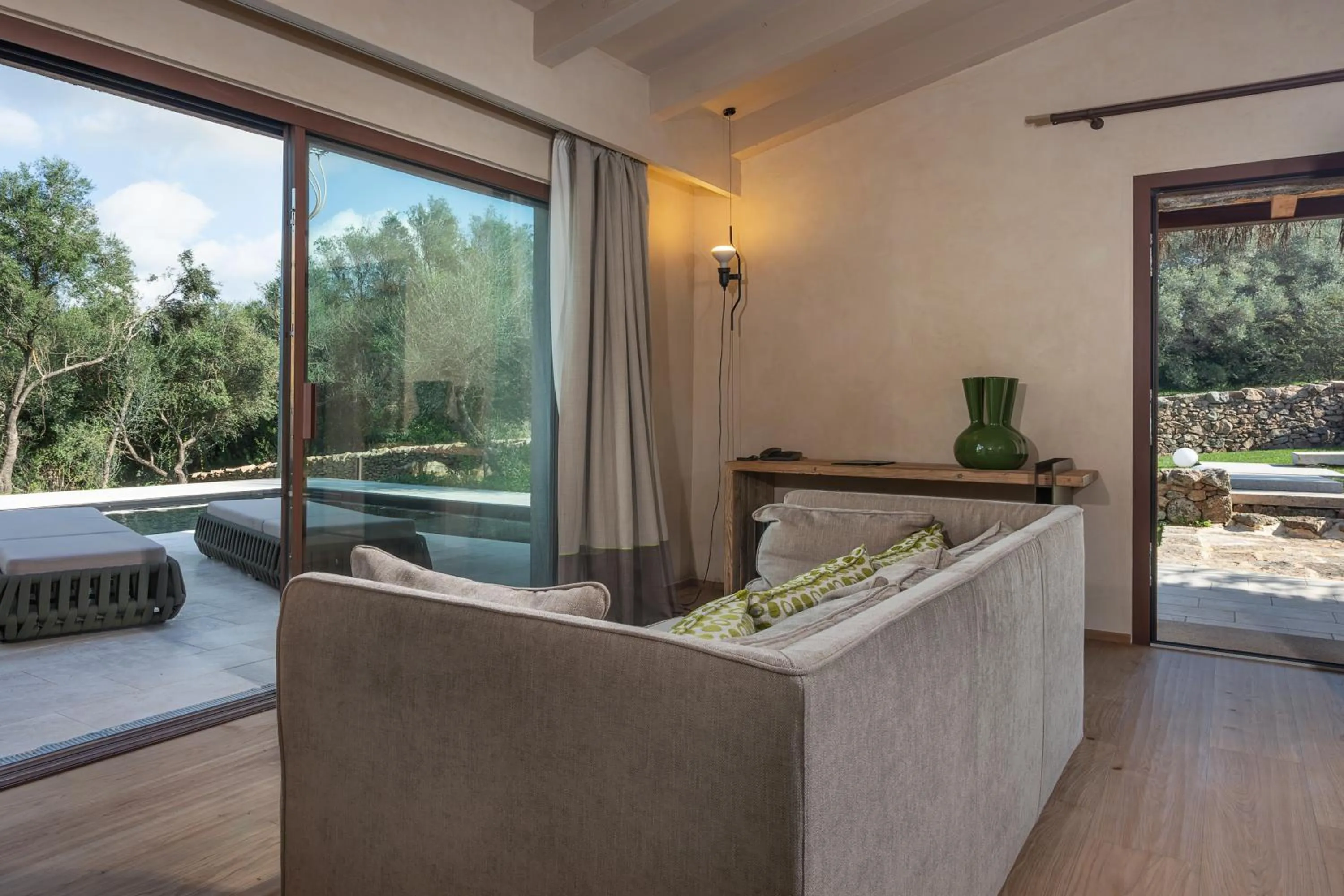 Garden view in Stazzo Lu Ciaccaru