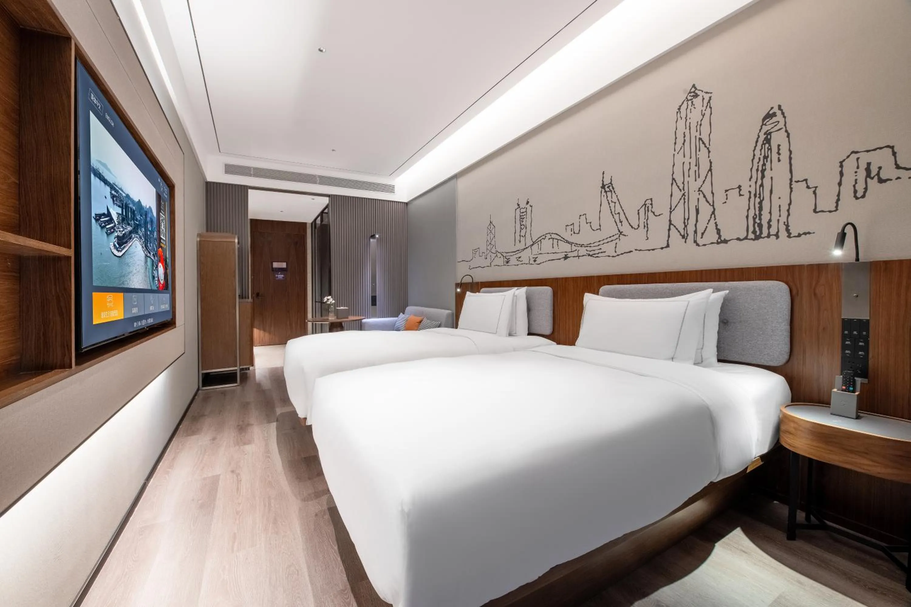 City View Twin Room in UrCove by Hyatt Shenzhen Bay Nanyou