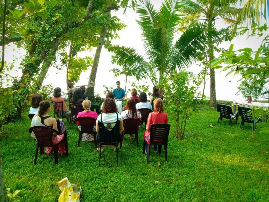 Garden view in AshtamudiVillas