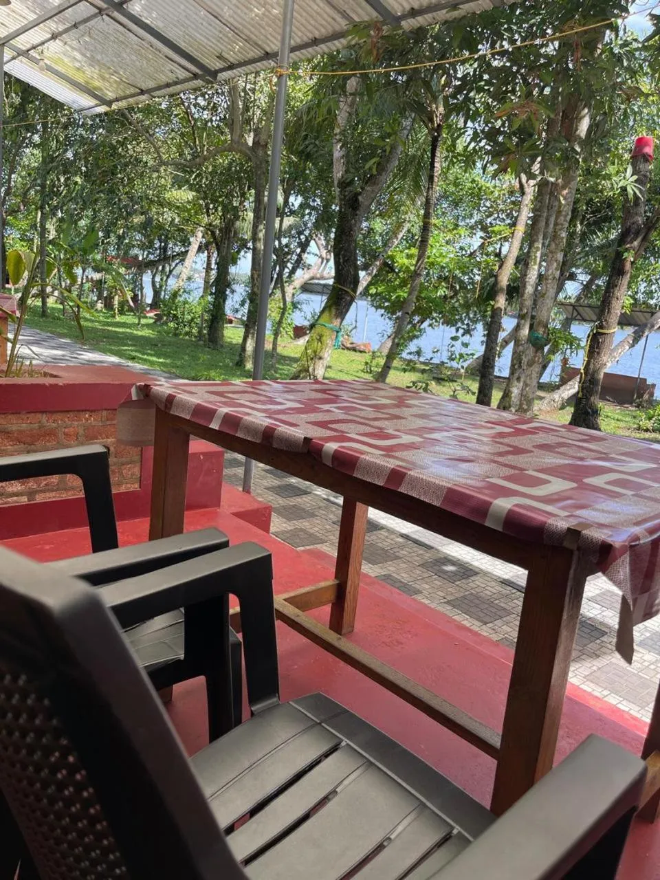 Seating area in AshtamudiVillas