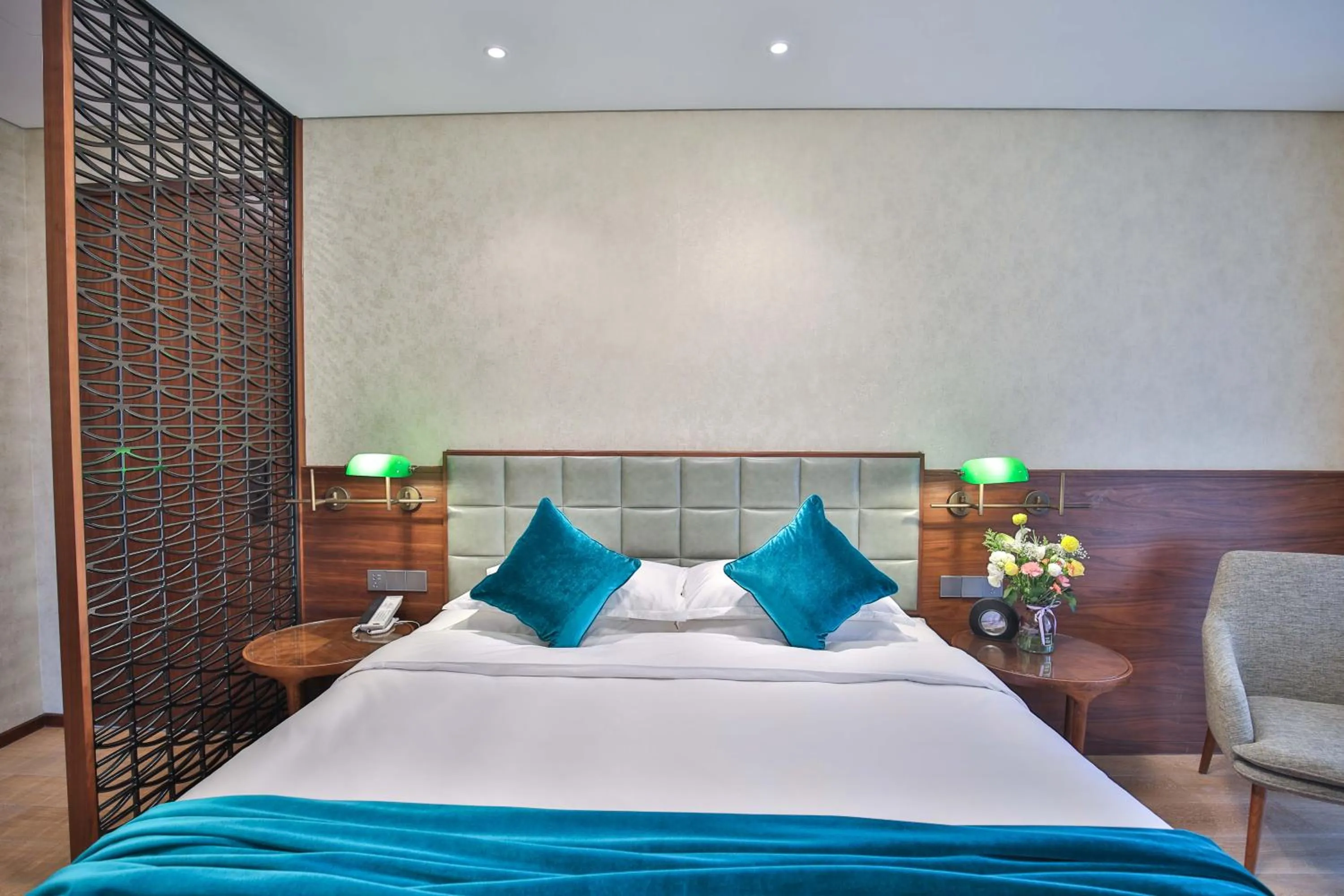 Bed in SSAW Garden Hotel Ningbo Xikou