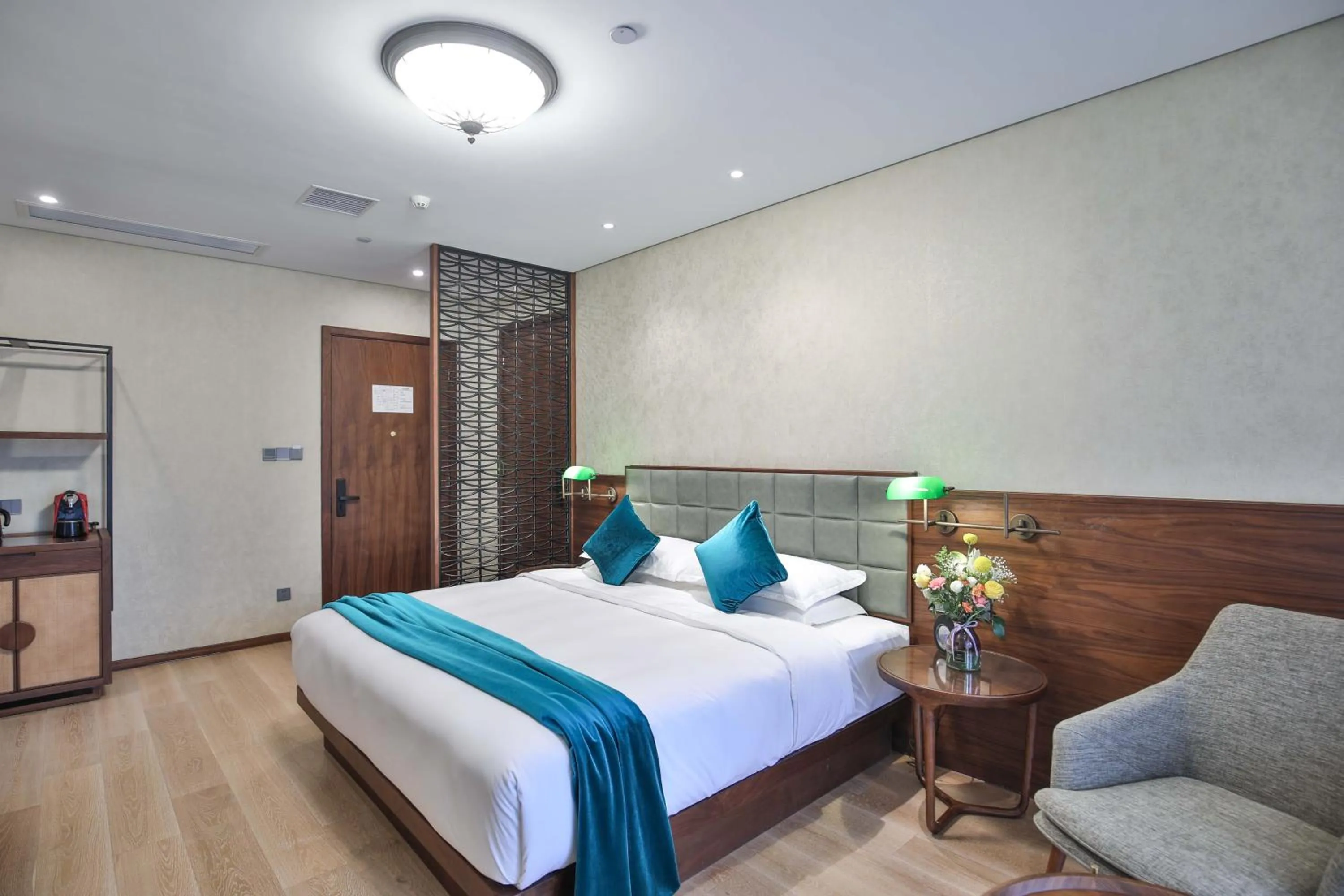 Bed in SSAW Garden Hotel Ningbo Xikou