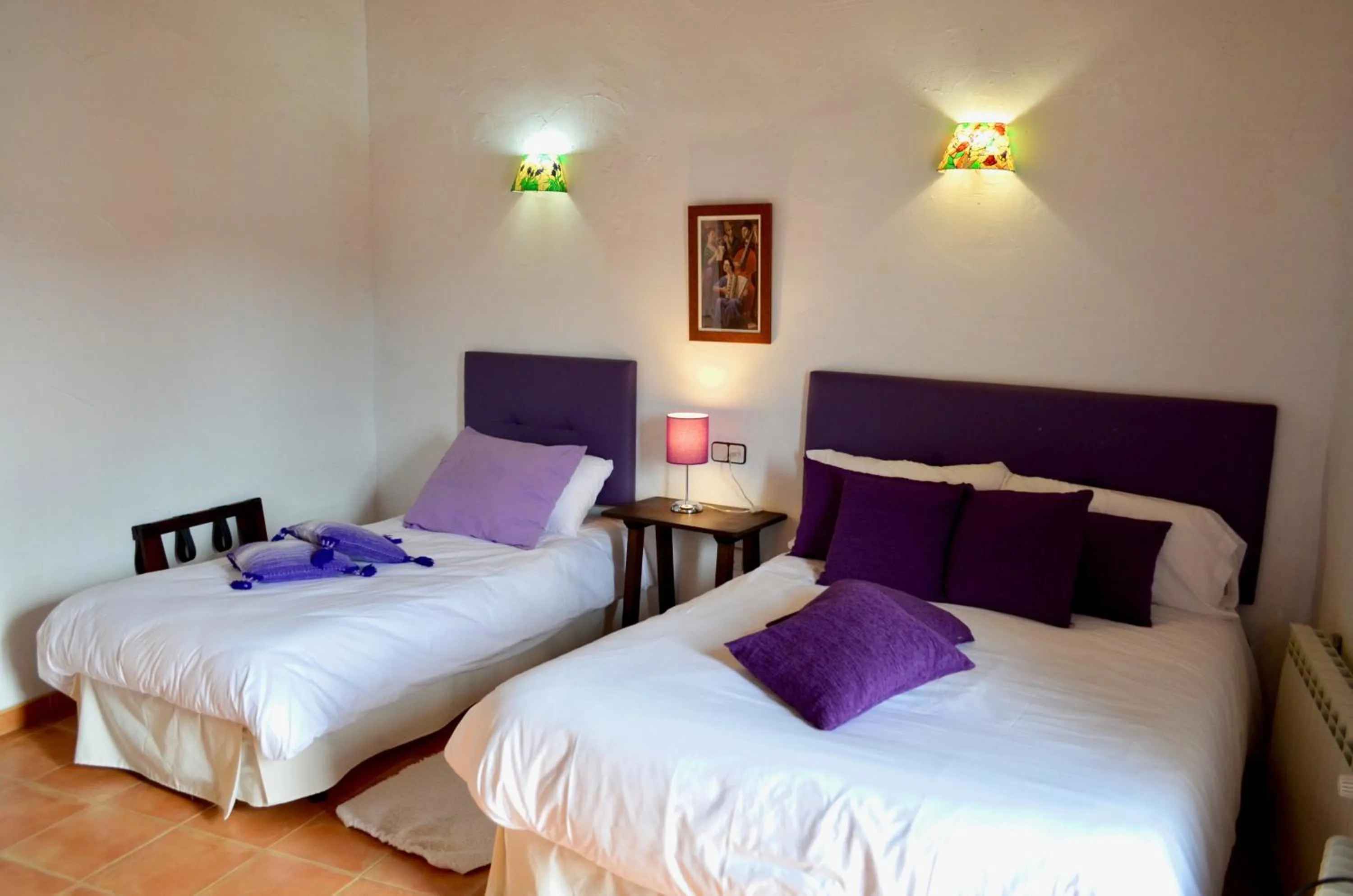 Bed in Hotel Restaurante Bandolero