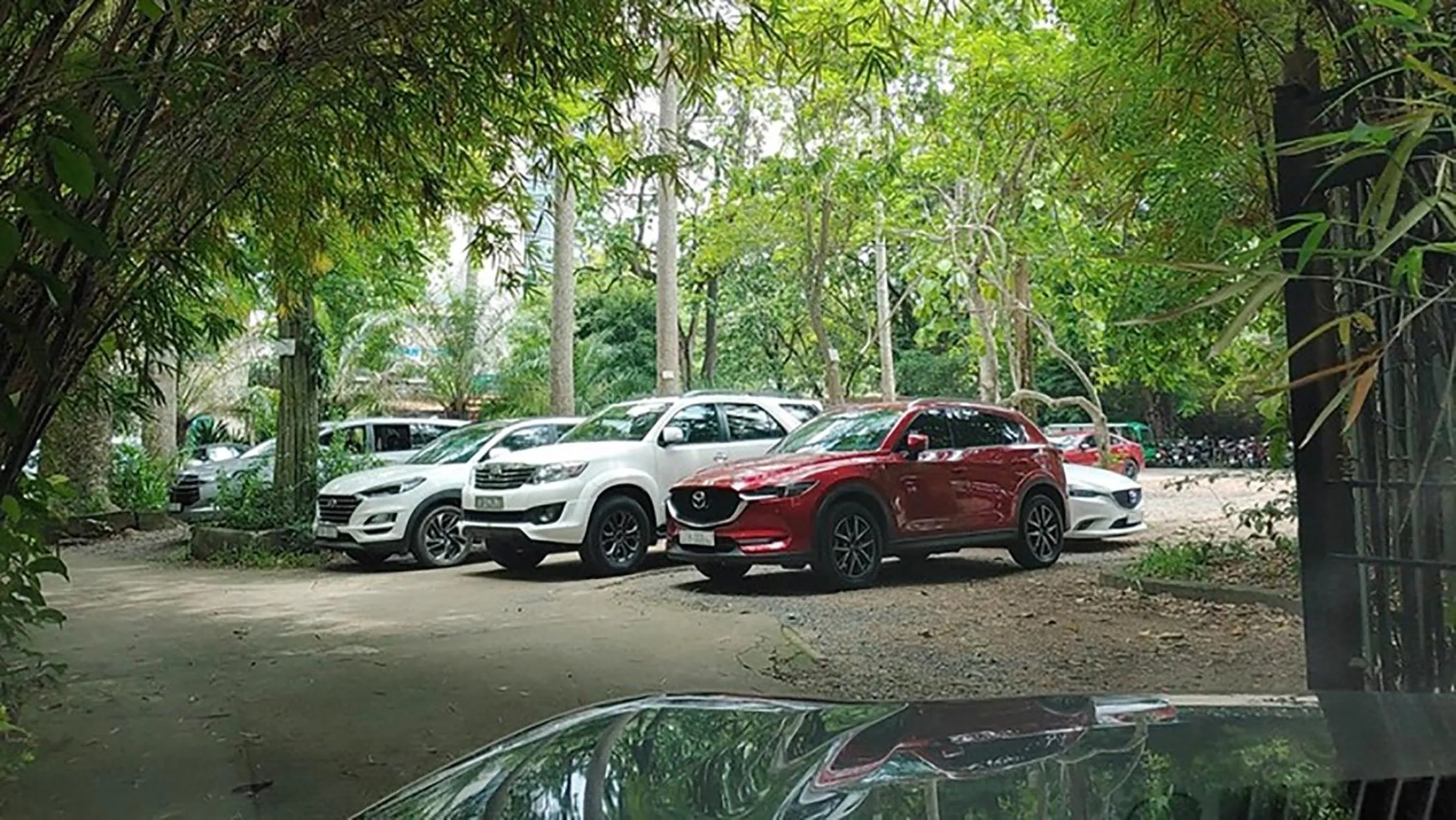 Parking in Tam Coc Peaceful Hotel