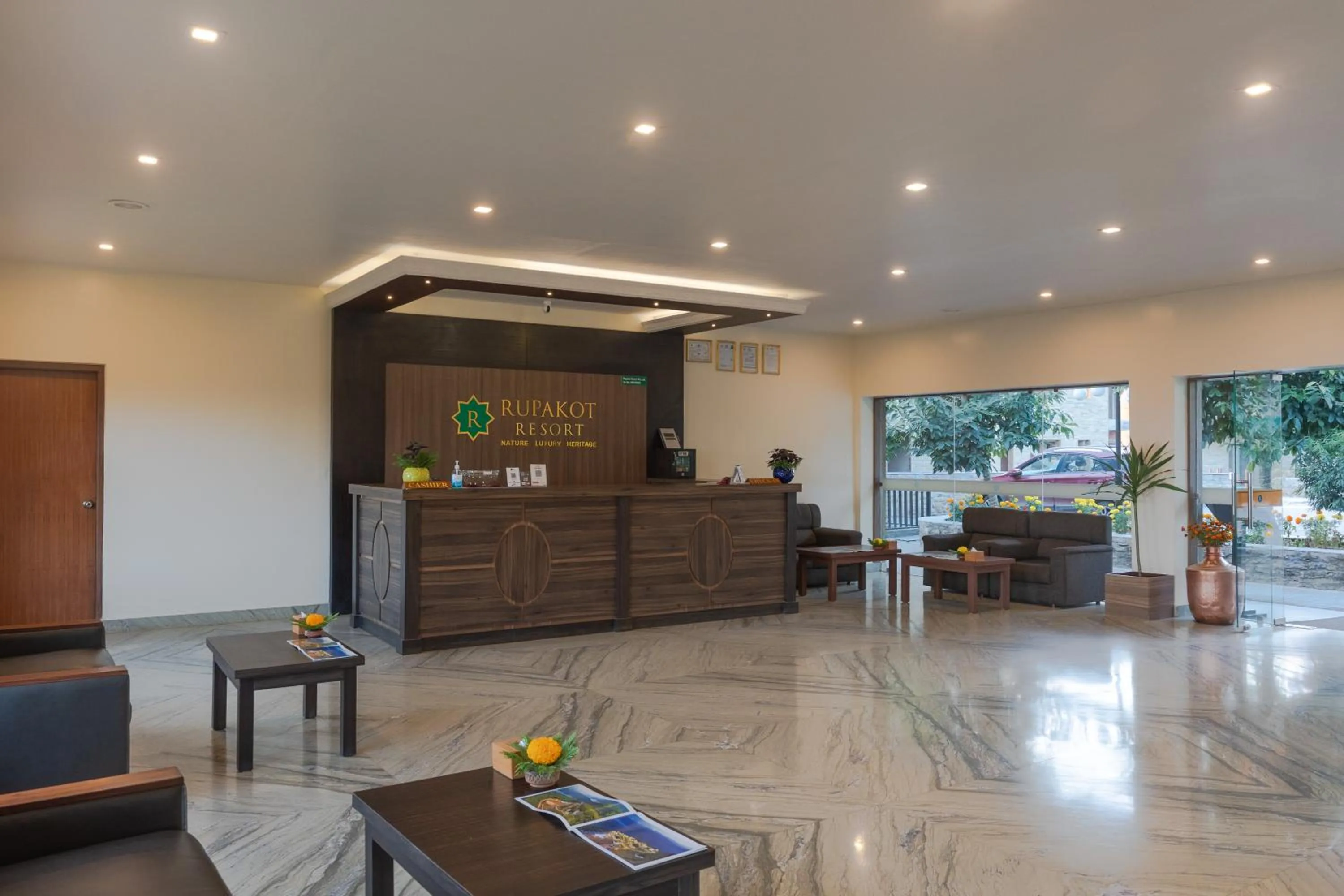 Lobby or reception in Rupakot Resort