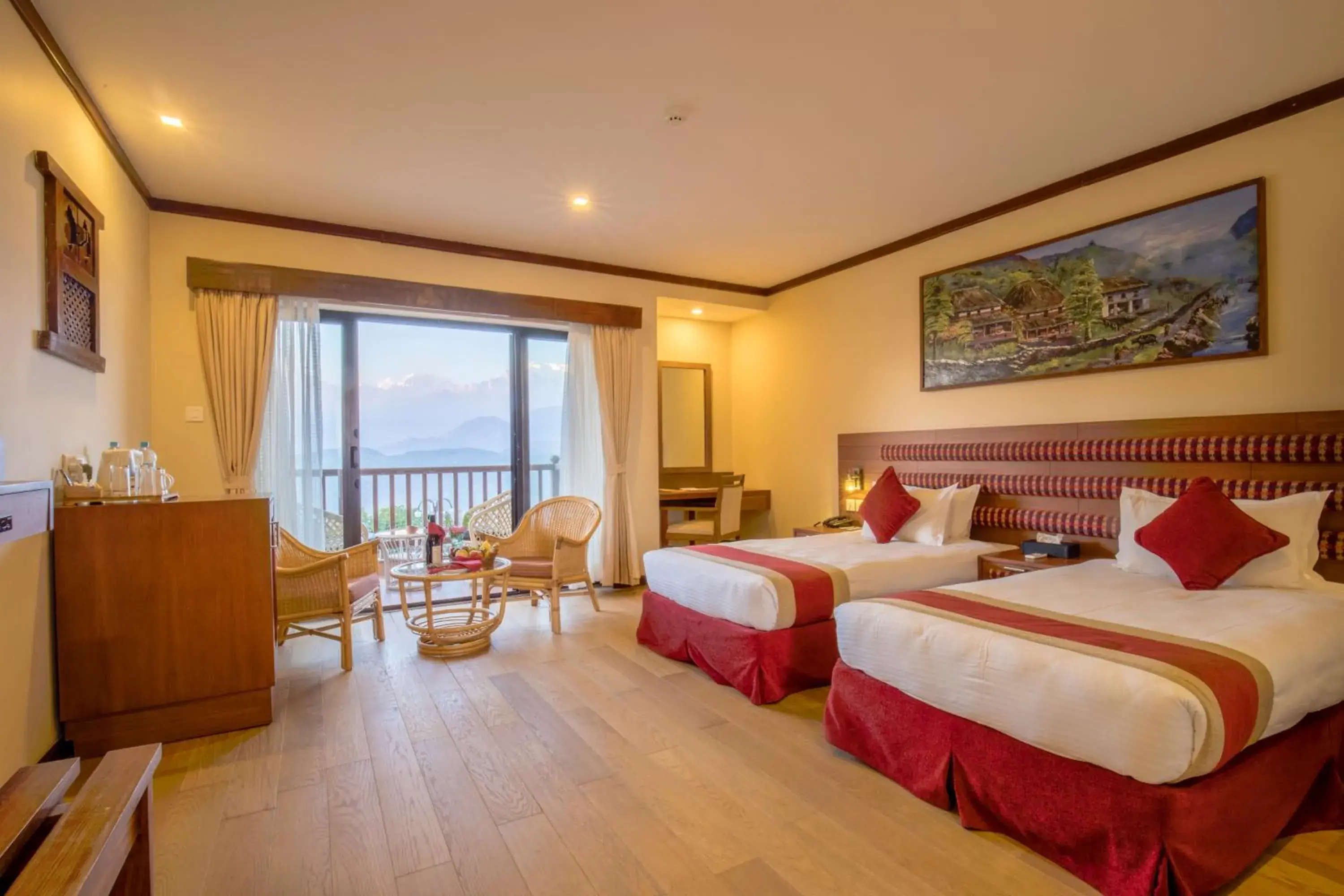 Bed in Rupakot Resort Bed in Rupakot Resort