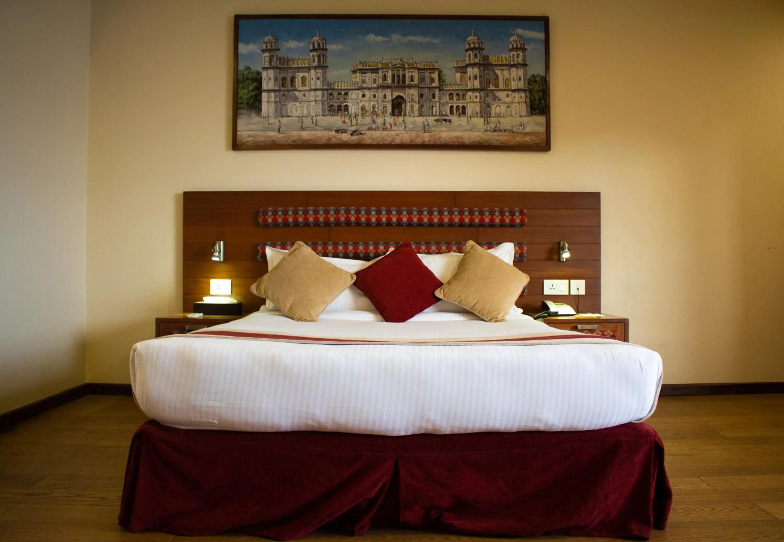 Bed in Rupakot Resort