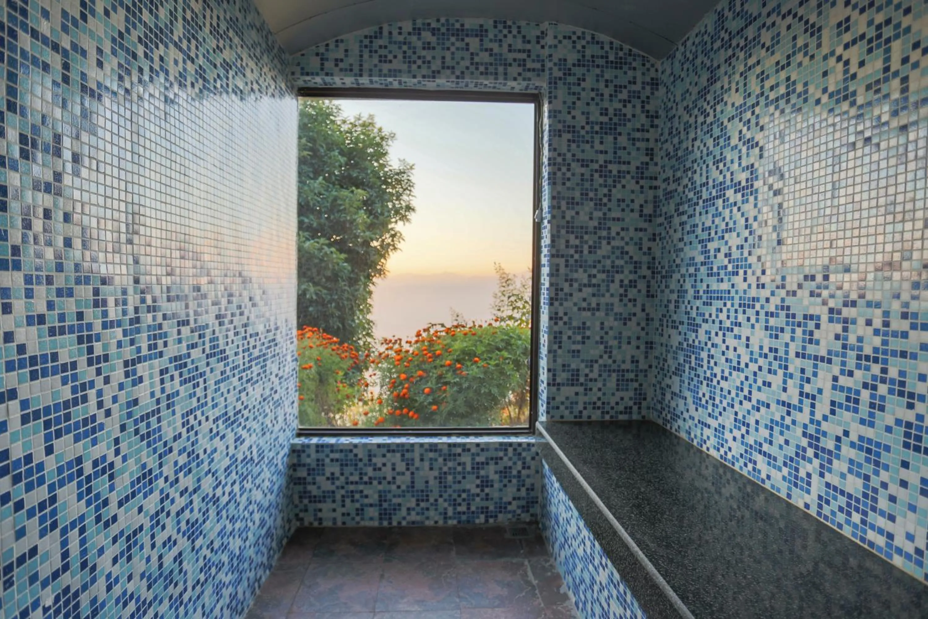 Steam room in Rupakot Resort