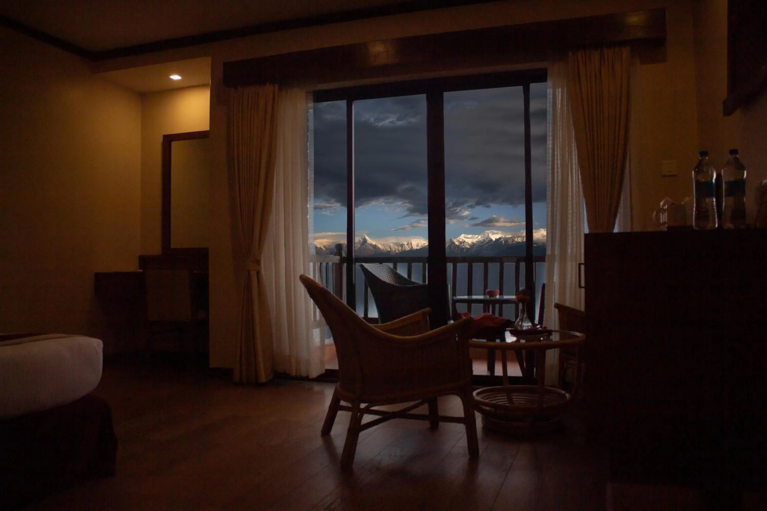 Bed in Rupakot Resort