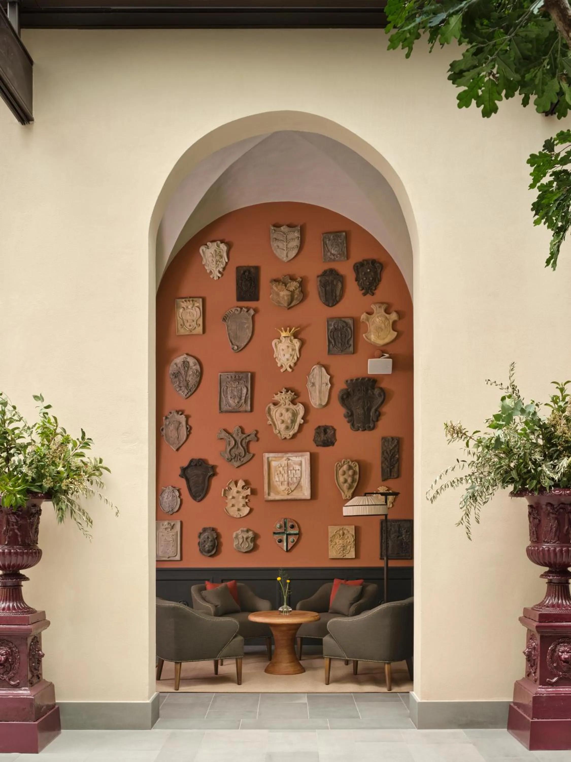 Decorative detail in Collegio alla Querce, Auberge Collection