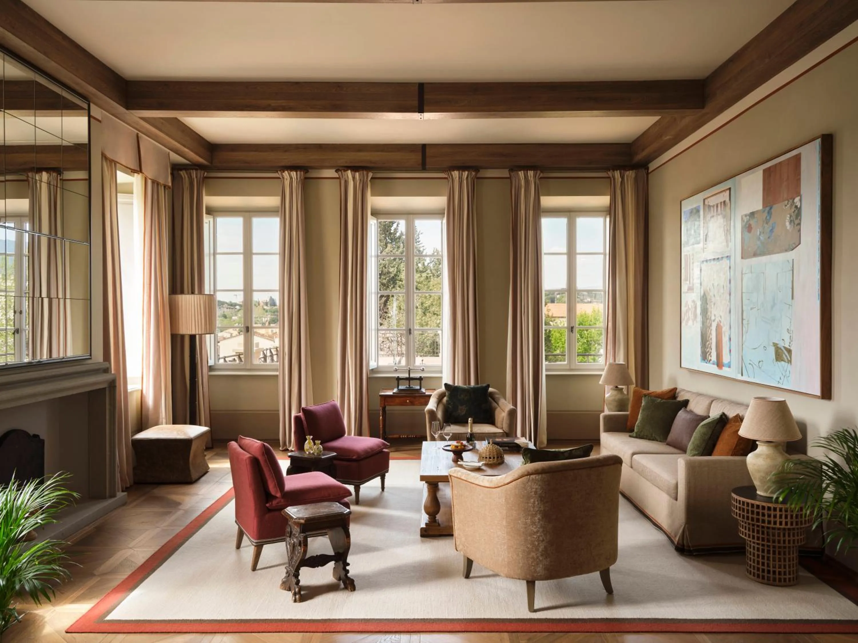 Living room in Collegio alla Querce, Auberge Collection