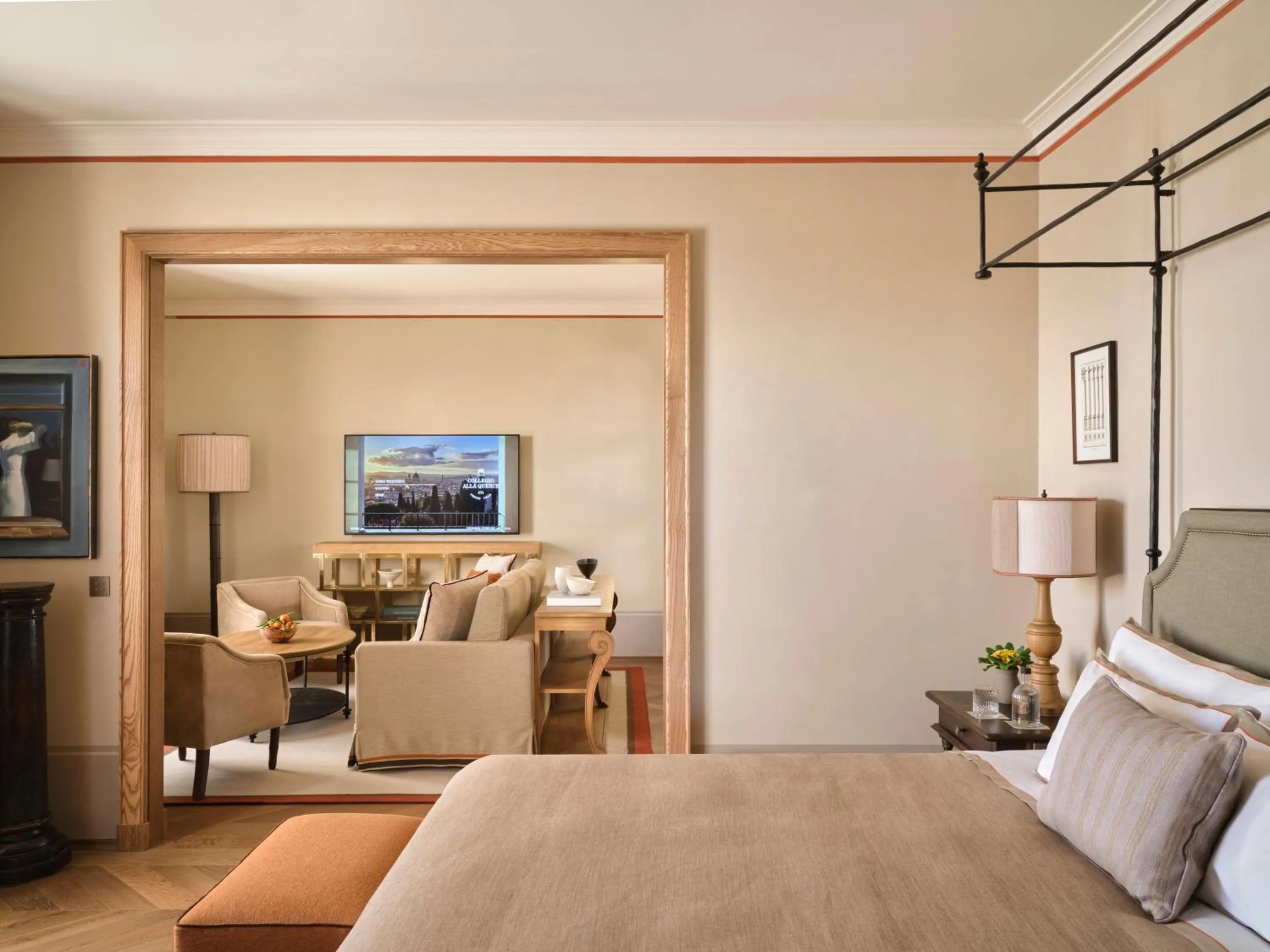 Living room, Bed in Collegio alla Querce, Auberge Collection