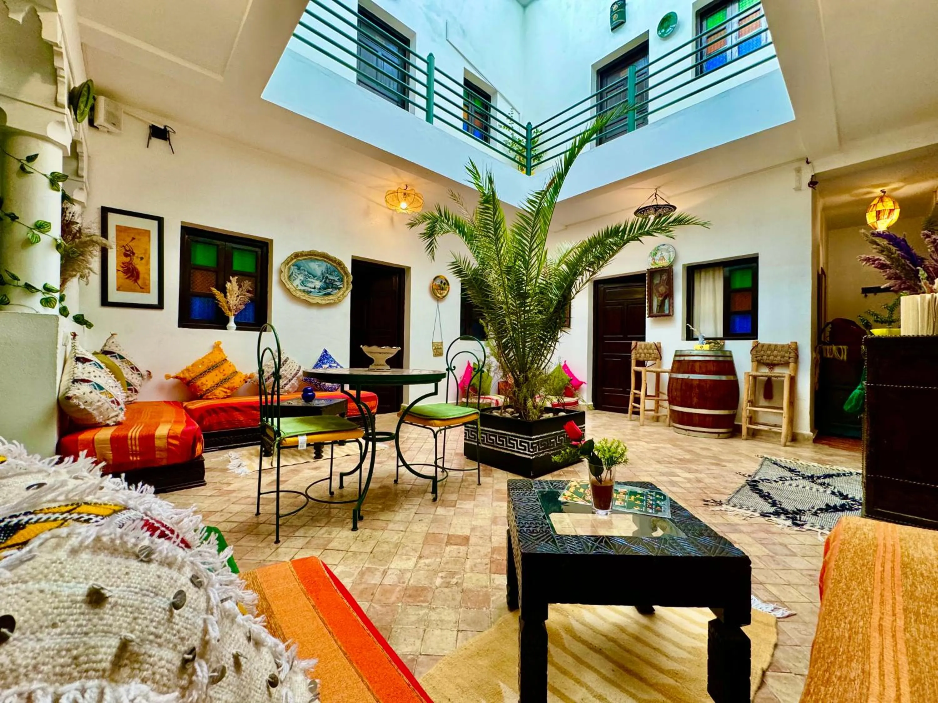 Seating area in Riad Iklil