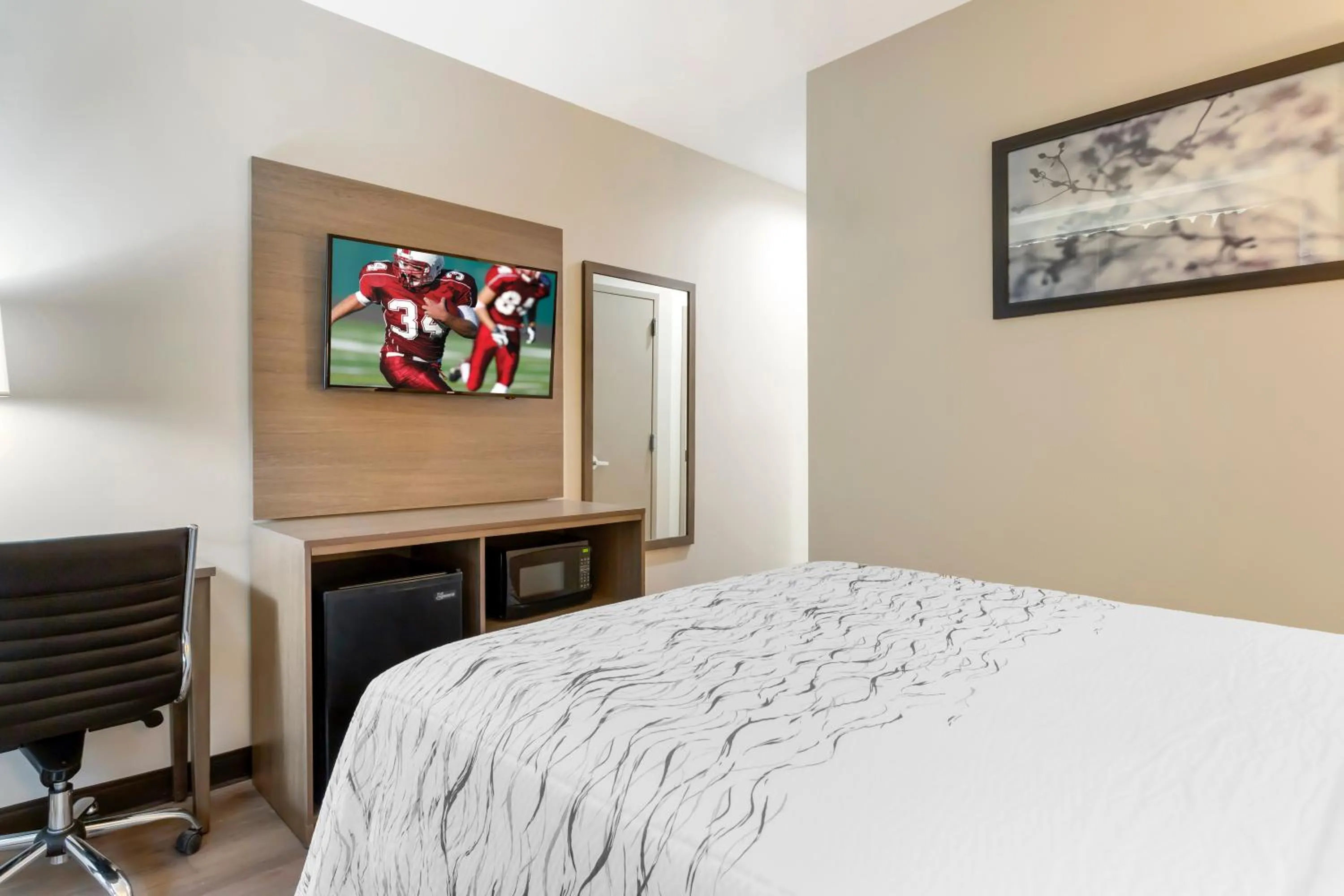 Bedroom, Bed in Red Roof Inn PLUS Jamaica, NY - JFK Airport