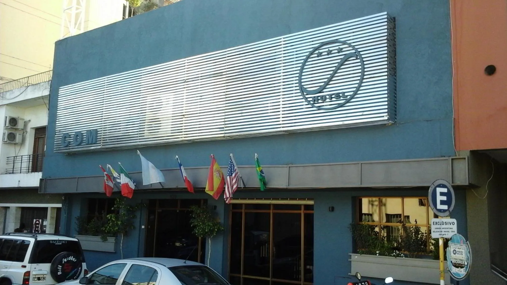 Facade/entrance in Santiago Hotel