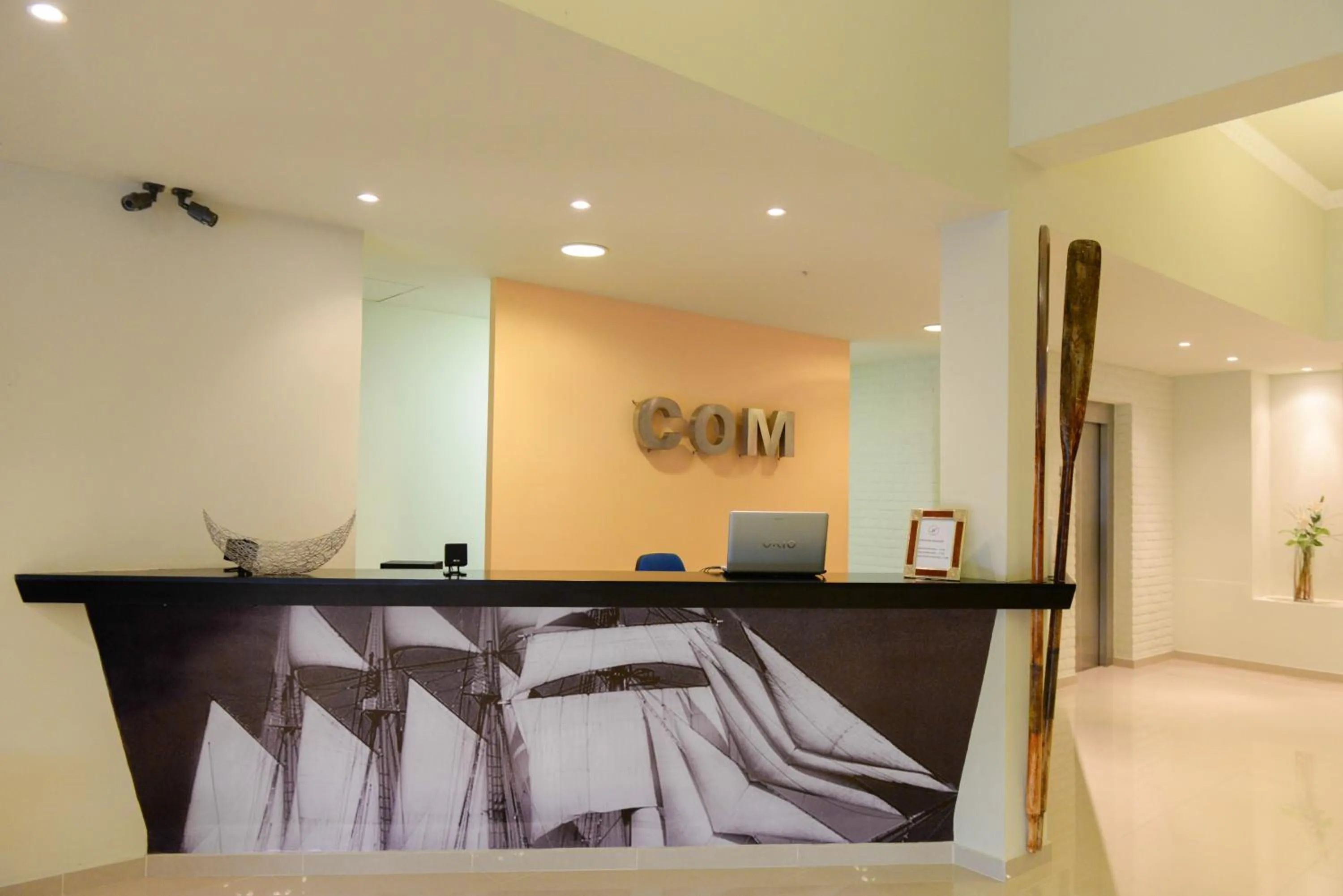 Lobby or reception in Santiago Hotel