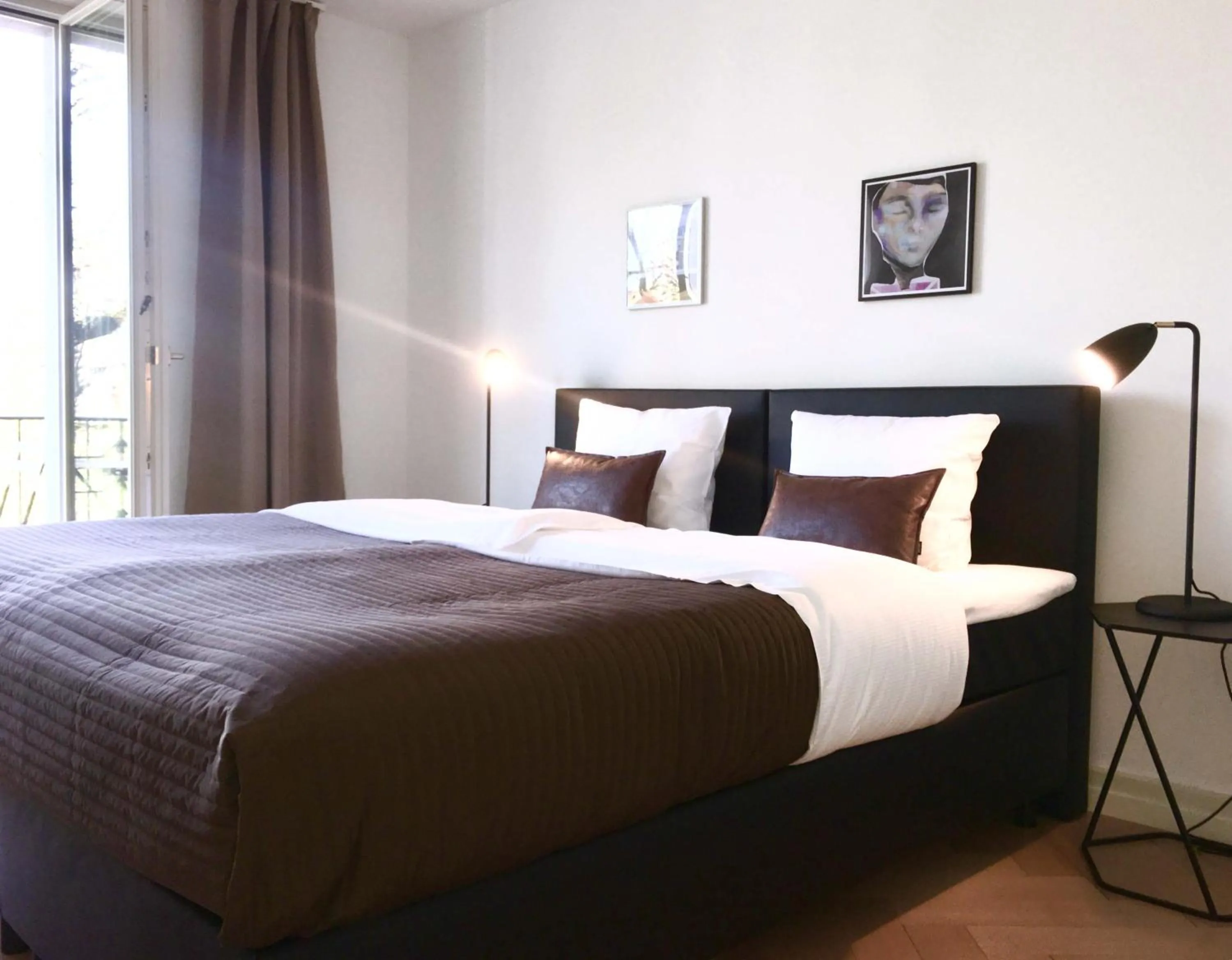 Bed in Viadukt Apartments