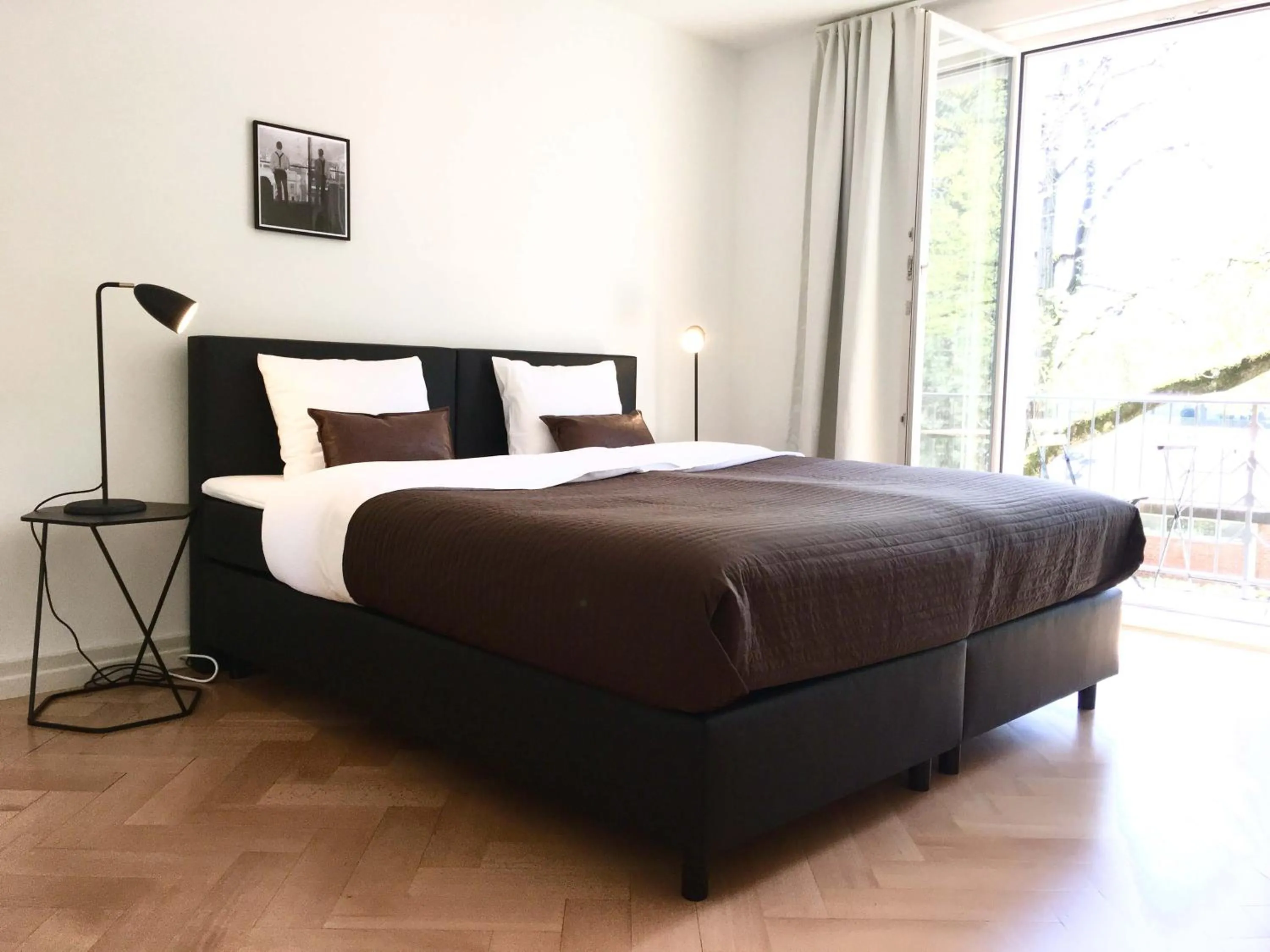 Bed in Viadukt Apartments