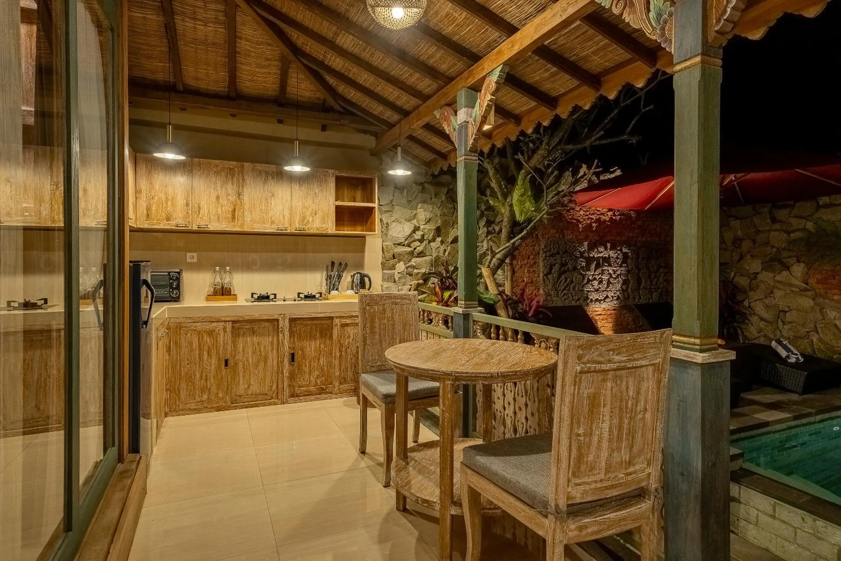 Kitchen or kitchenette in Astala Ubud Villa