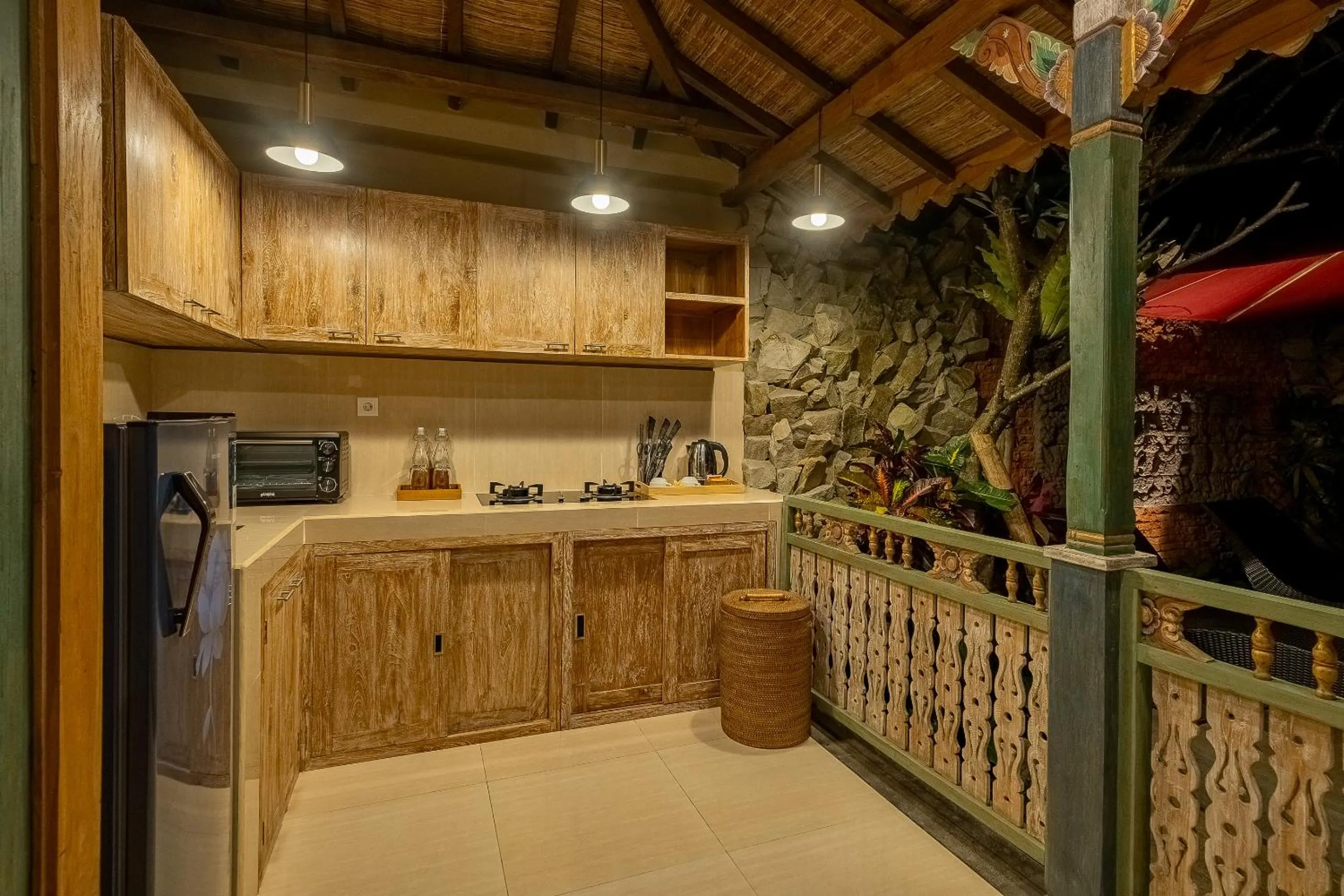 Kitchen or kitchenette in Astala Ubud Villa