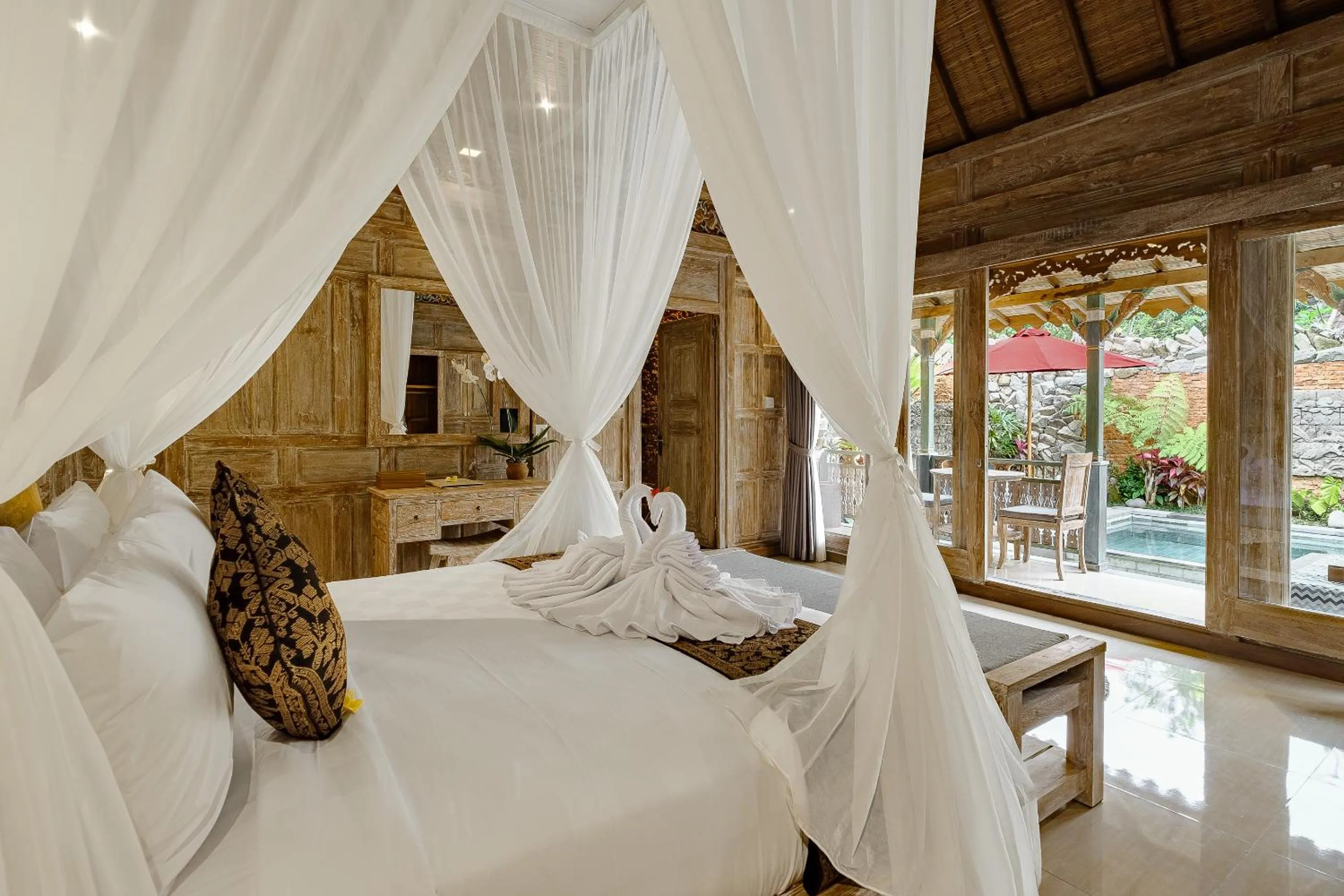 Bed in Astala Ubud Villa
