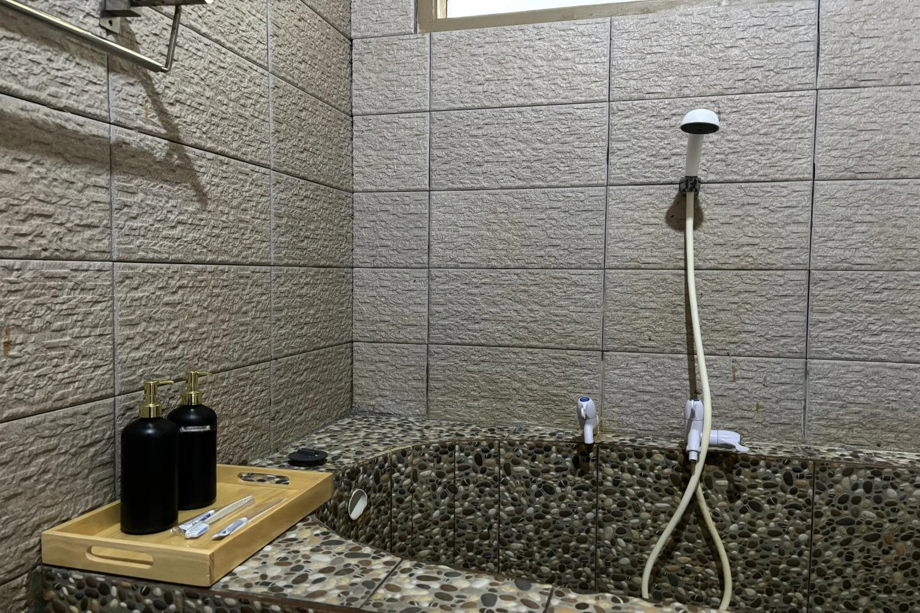 Shower in Puncak Darajat Highland