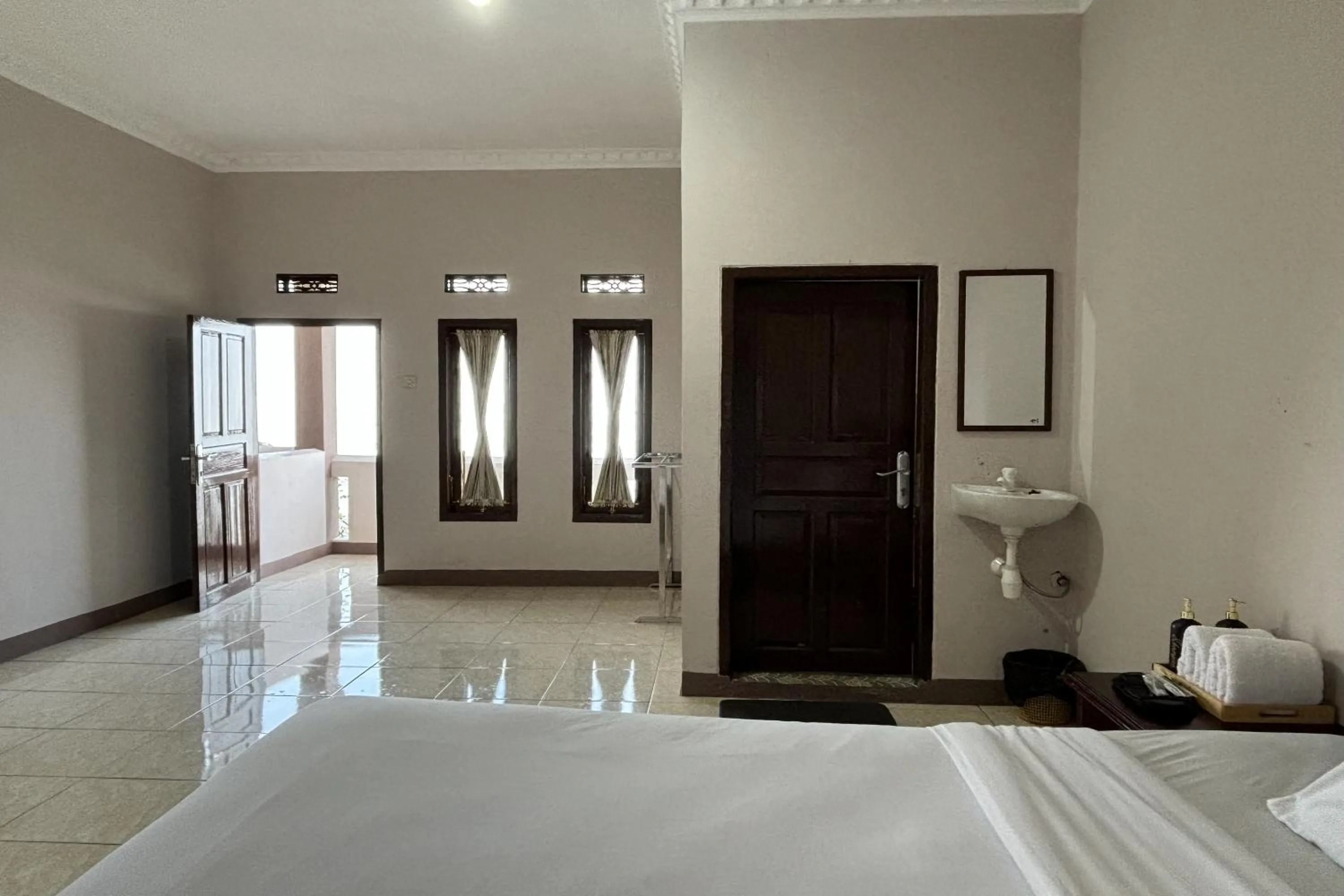 Bed in Puncak Darajat Highland