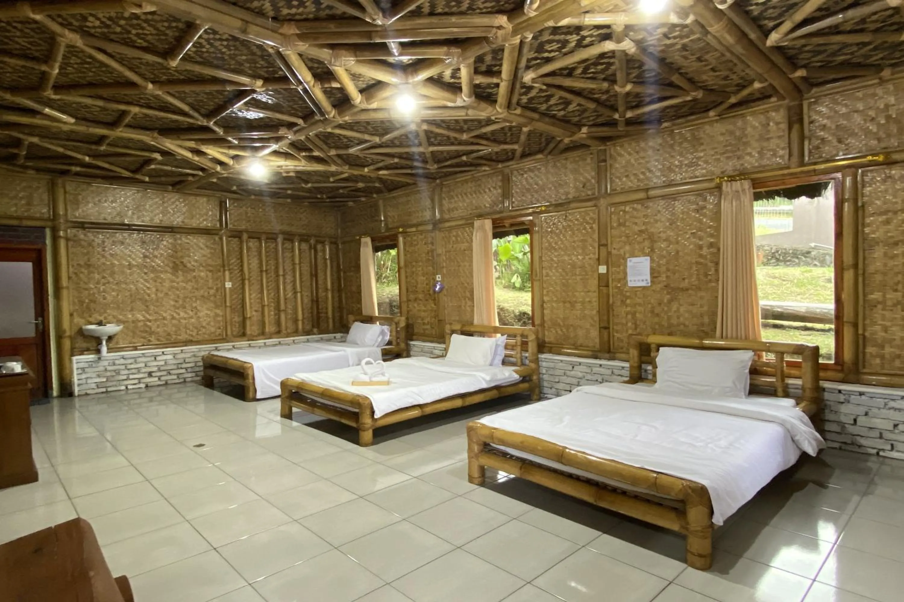 Bed in Puncak Darajat Highland