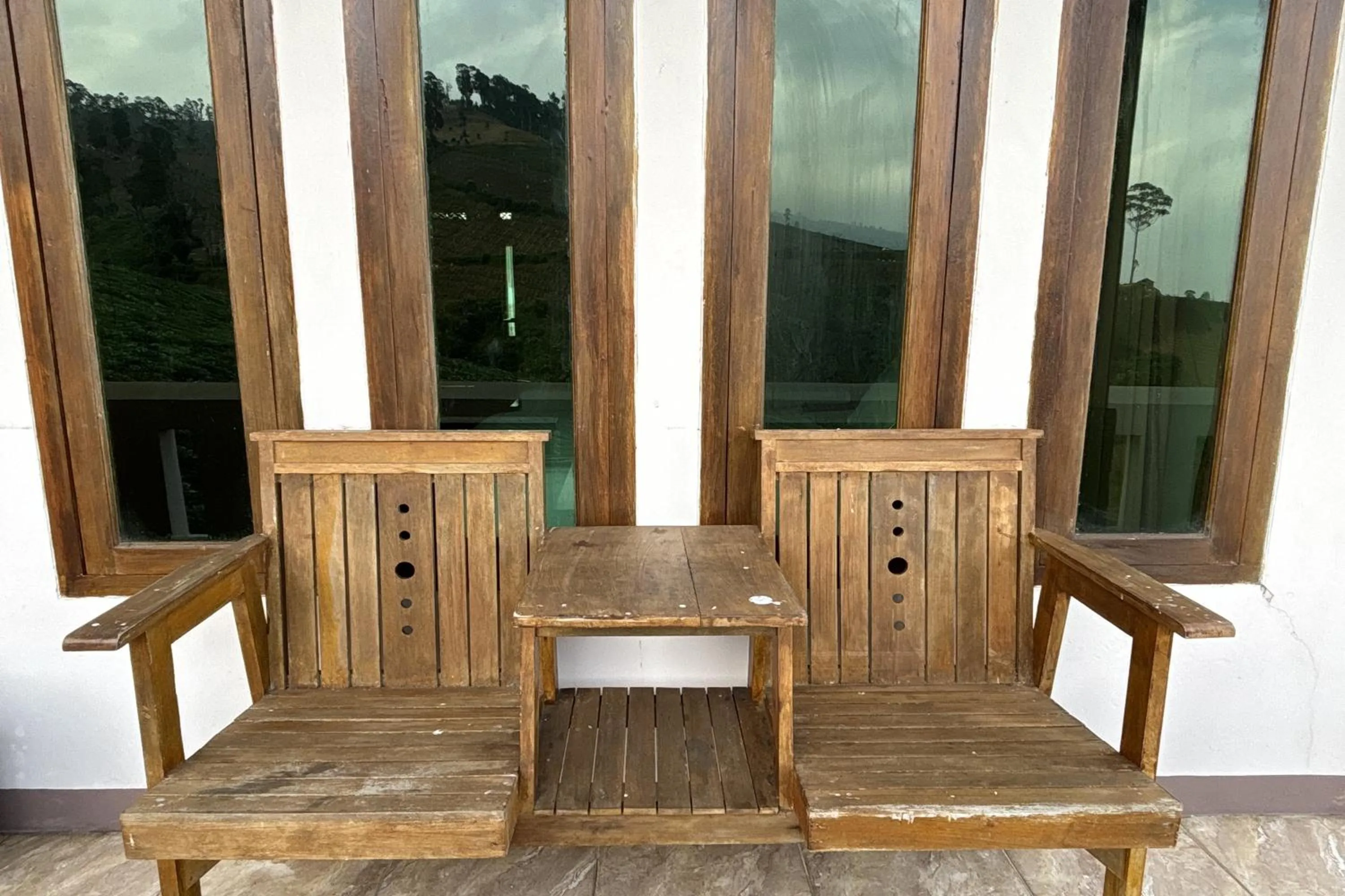 Seating area in Puncak Darajat Highland