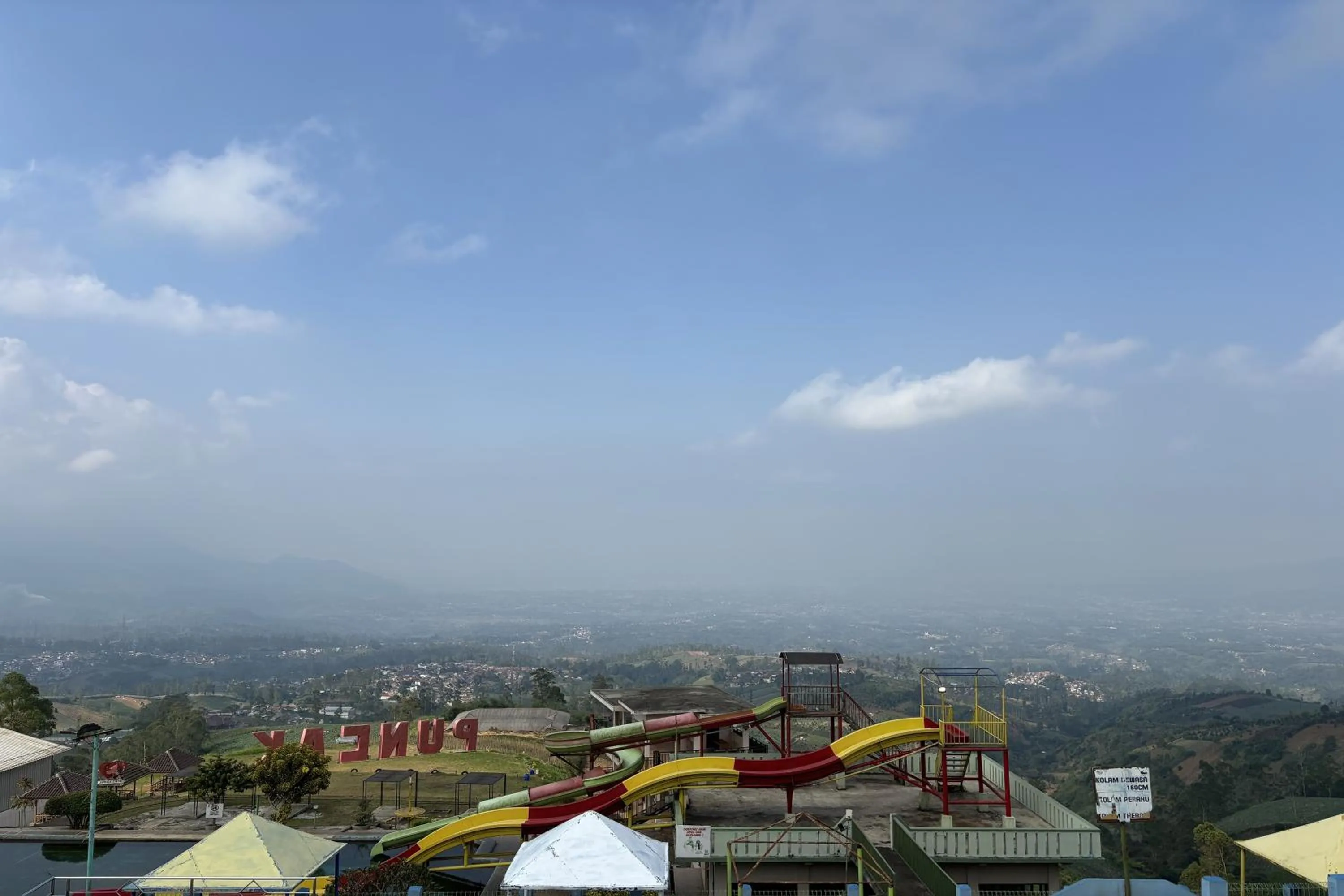 Natural landscape in Puncak Darajat Highland