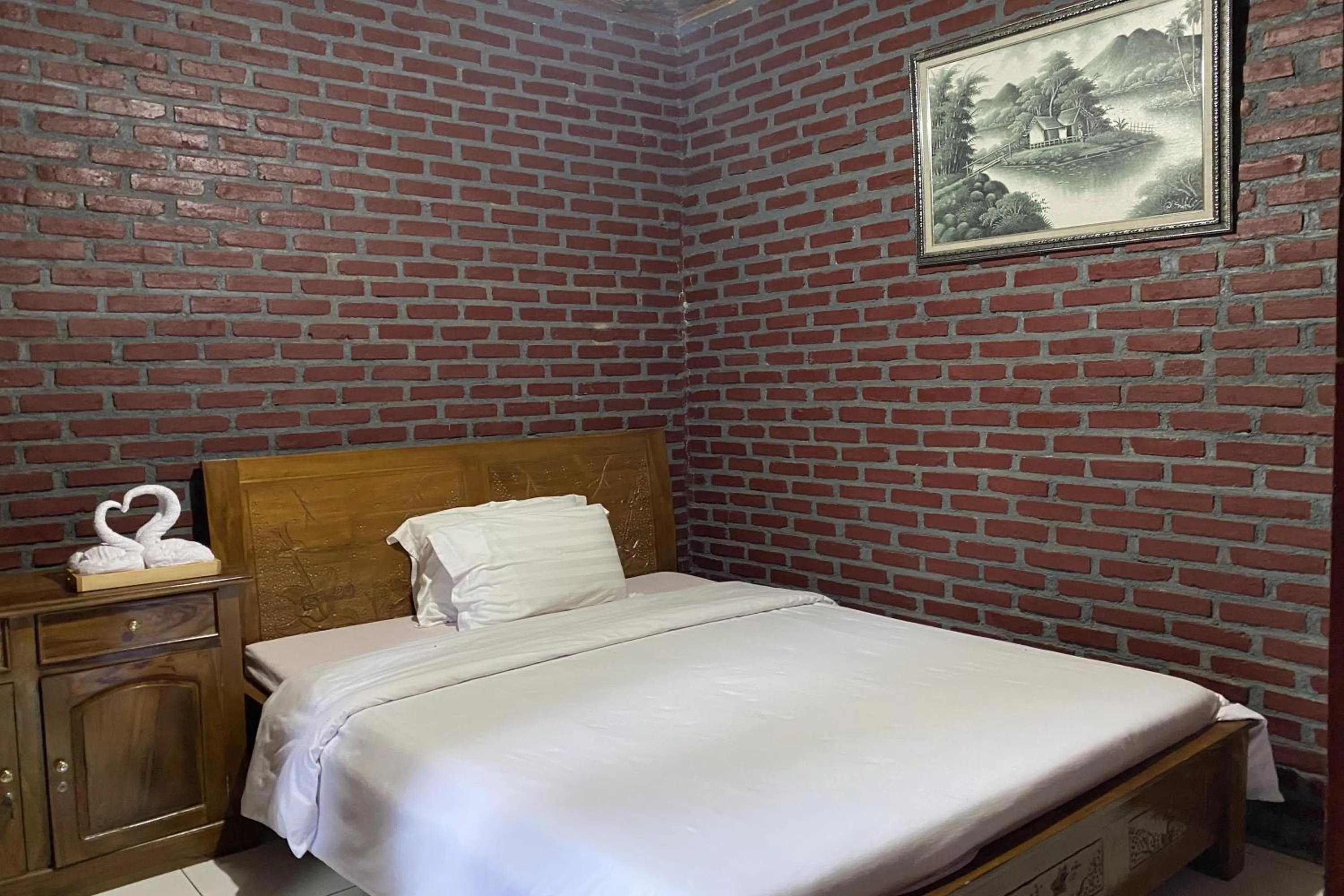 Bed in Puncak Darajat Highland