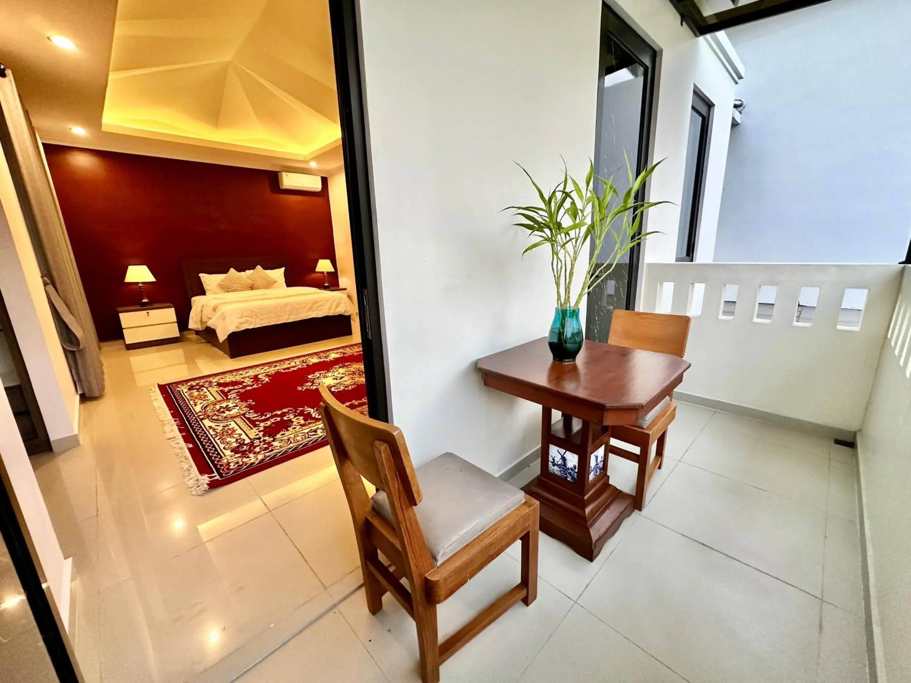 Balcony/Terrace, Bed in Mangkoe Ndoro Kostel Balcony/Terrace, Bed in Mangkoe Ndoro Kostel