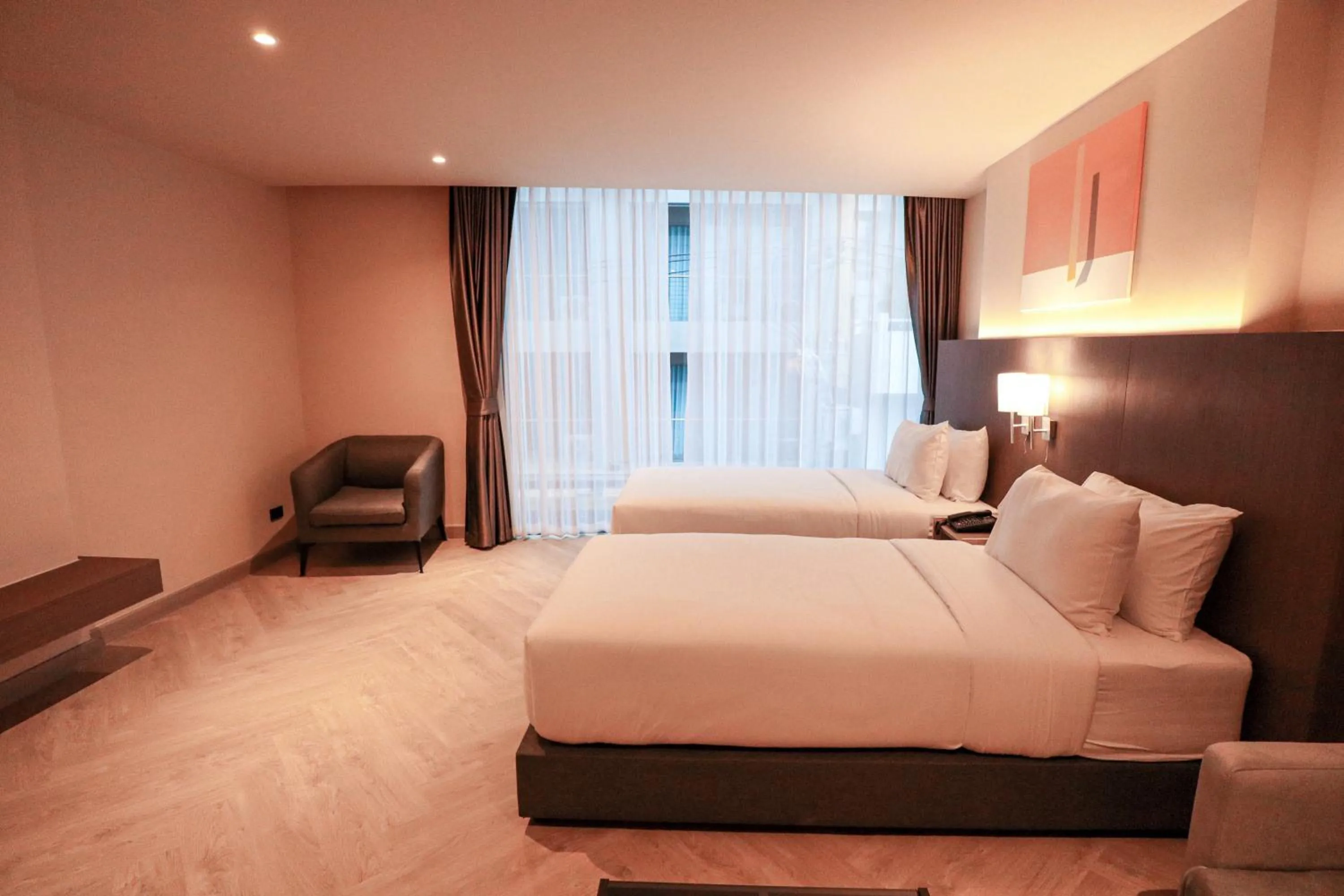 Bed in The One Cozy Living