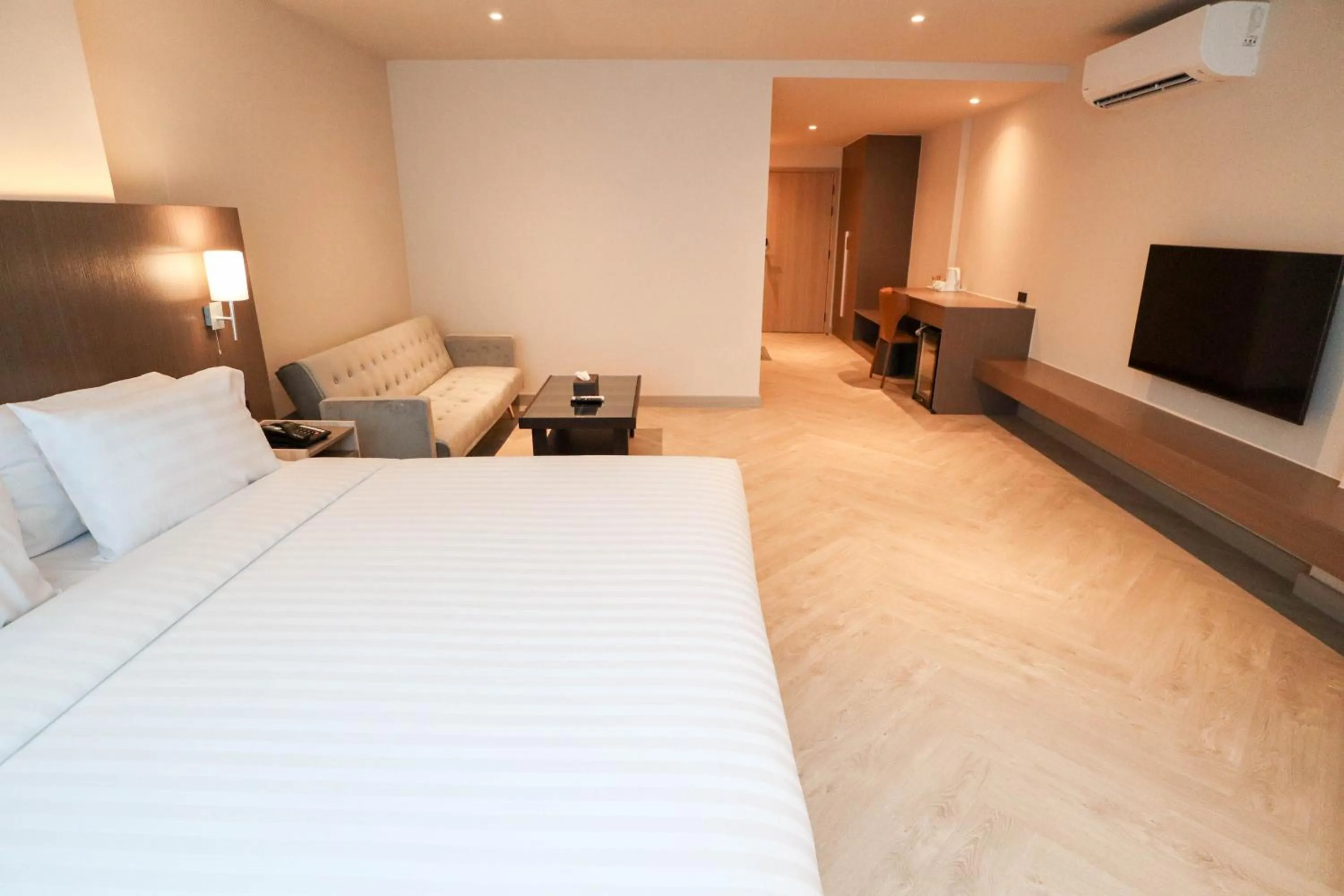 Bed in The One Cozy Living