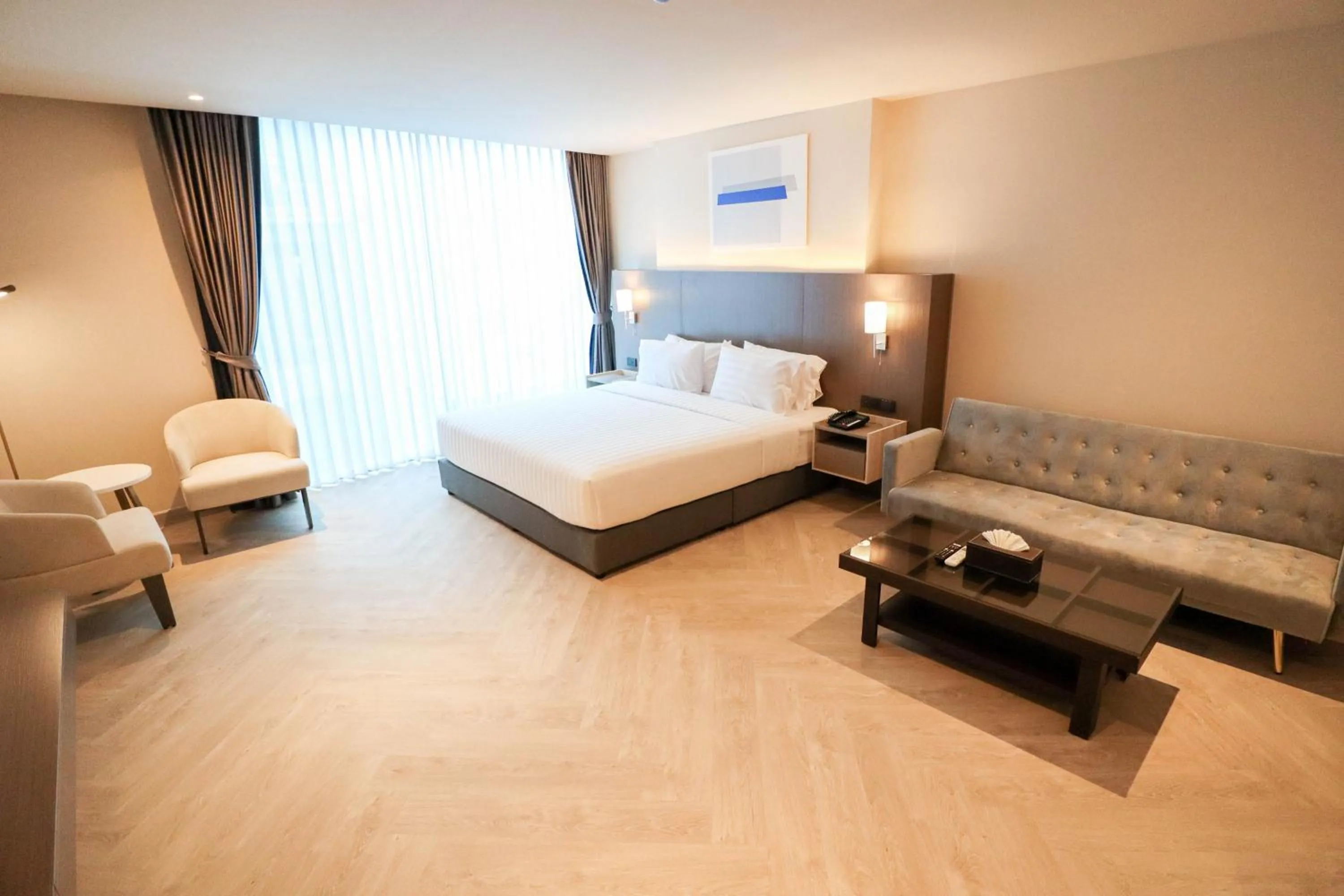 Bed in The One Cozy Living