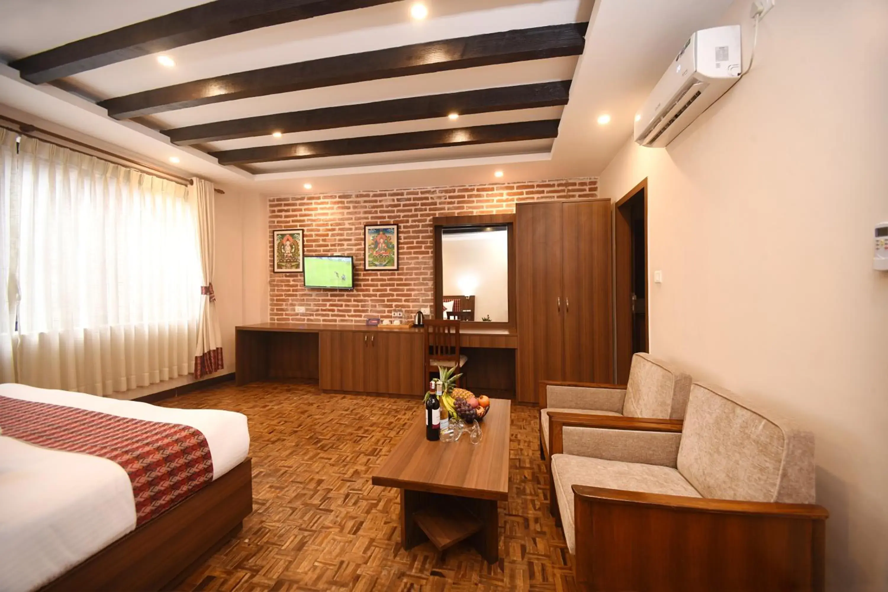 Photo of the whole room, Bed in Skye Inn Kathmandu Photo of the whole room, Bed in Skye Inn Kathmandu