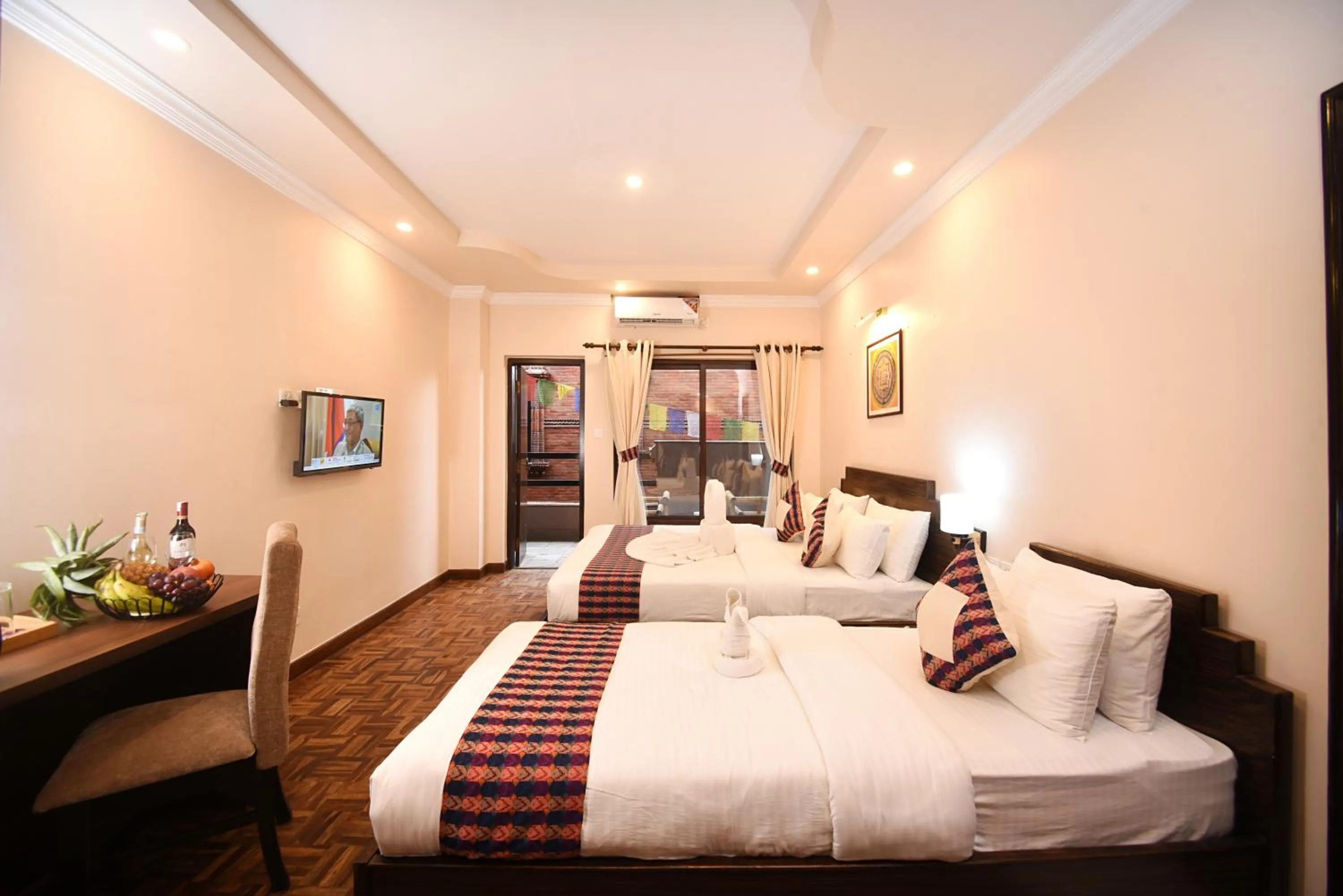 Photo of the whole room, Bed in Skye Inn Kathmandu